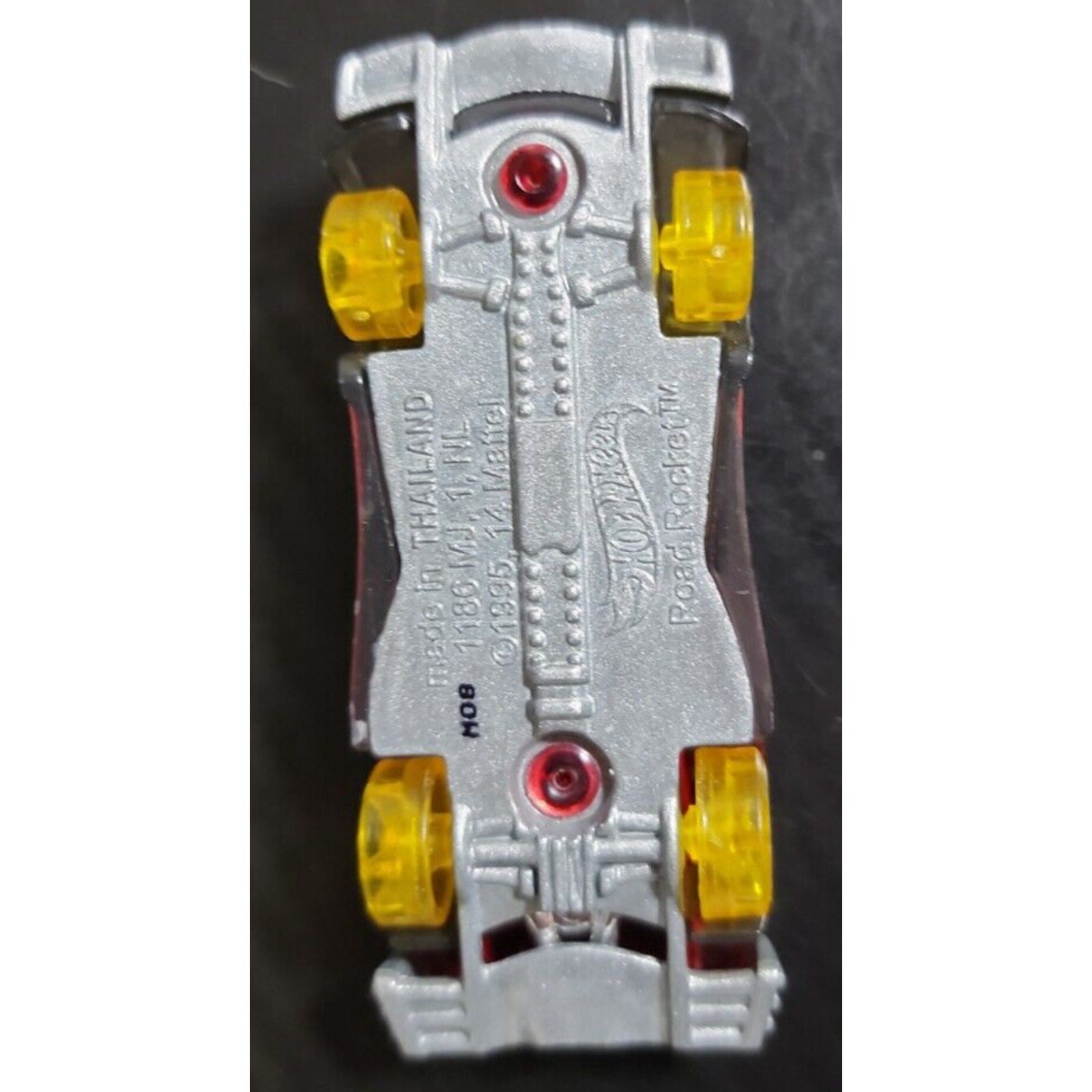 Hot Wheels Road Rocket Clear Black & Red Car