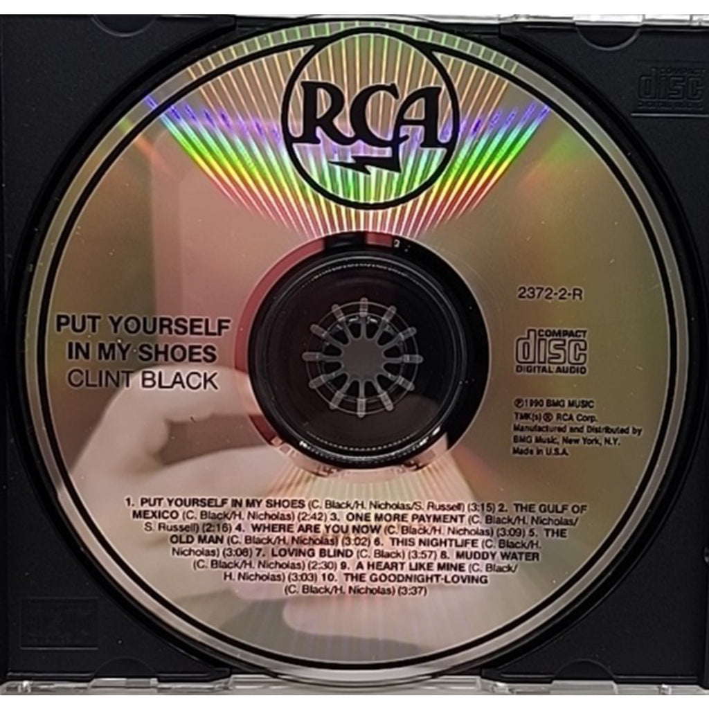 Put Yourself in My Shoes by Clint Black (CD, 1990, RCA) *Missing Back Art*