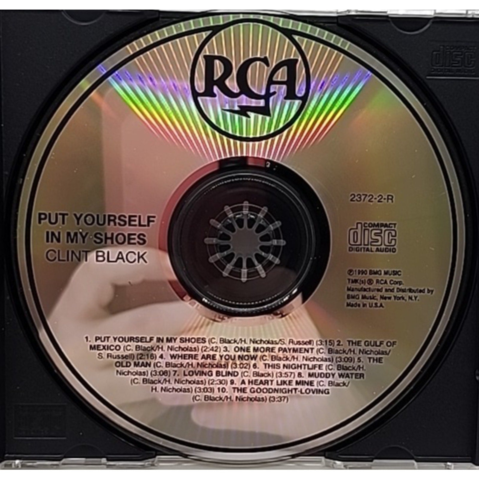 Put Yourself in My Shoes by Clint Black (CD, 1990, RCA) *Missing Back Art*