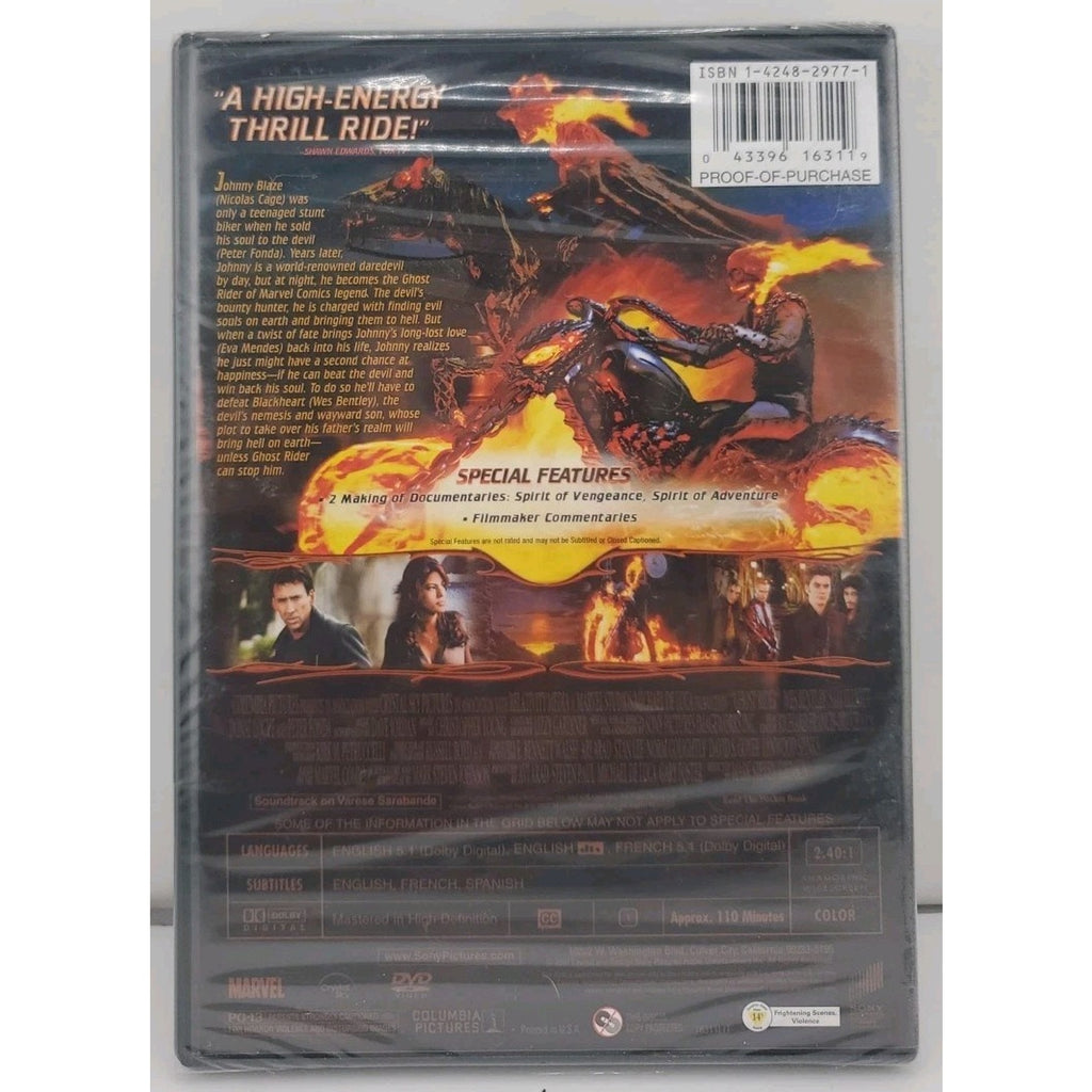 Ghost Rider (DVD, 2007) *Brand New*
