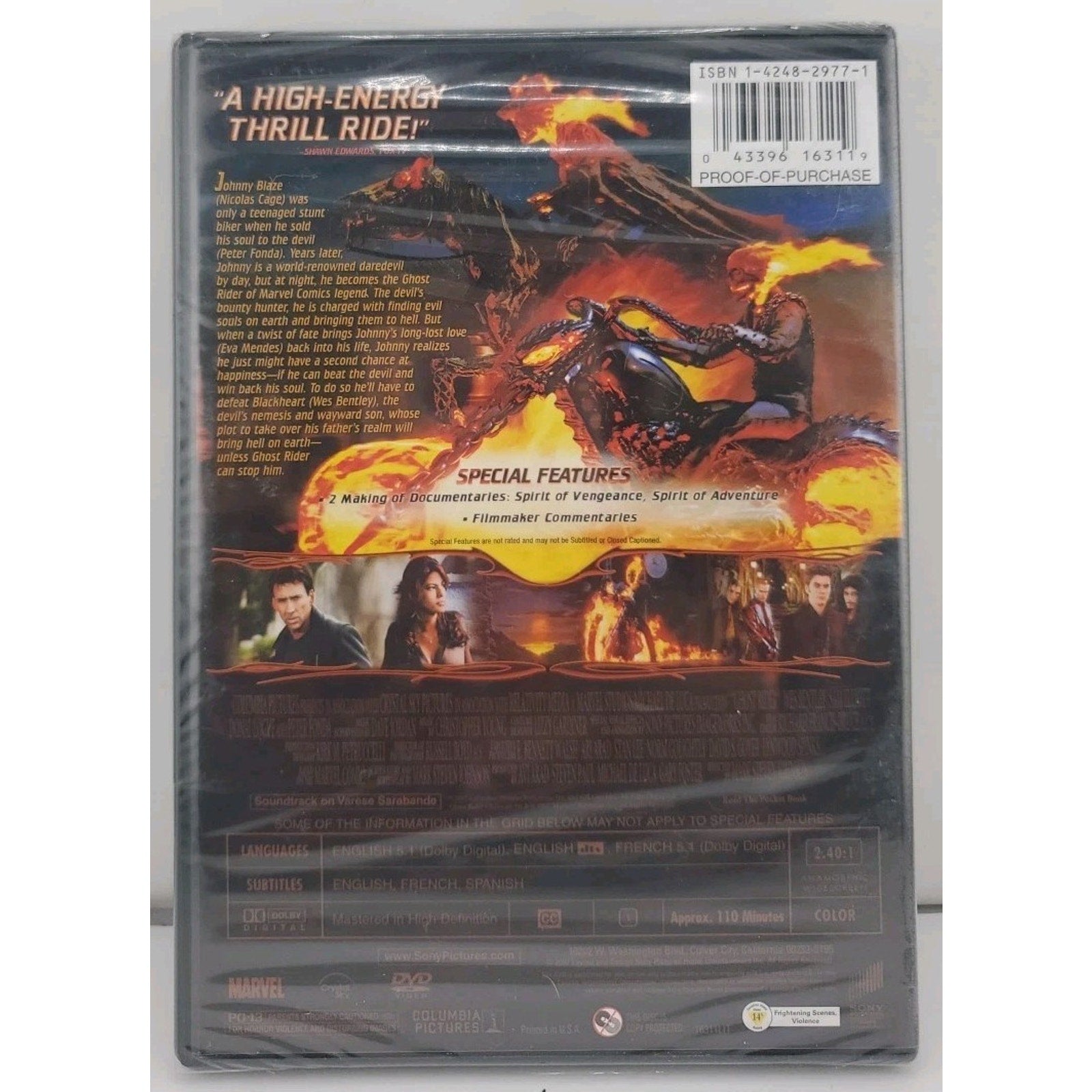 Ghost Rider (DVD, 2007) *Brand New*