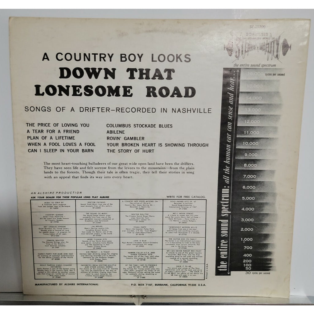 Earl Cupit And Bobby Bond ‎– A Country Boy Looks Down That Lonesome Road (Vinyl)
