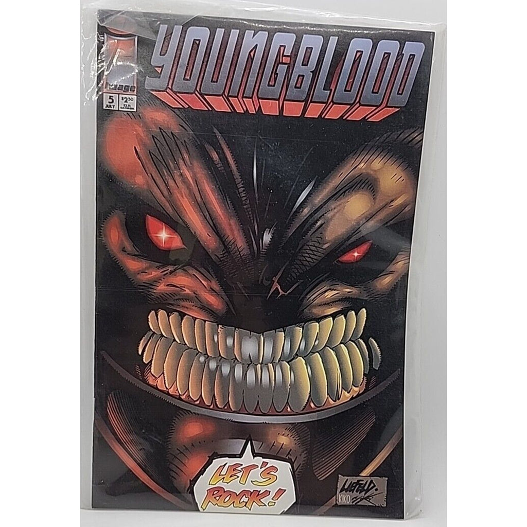 Youngblood #5 Vol 1 July 1993 Let’s Rock! Image Comics Comic Book