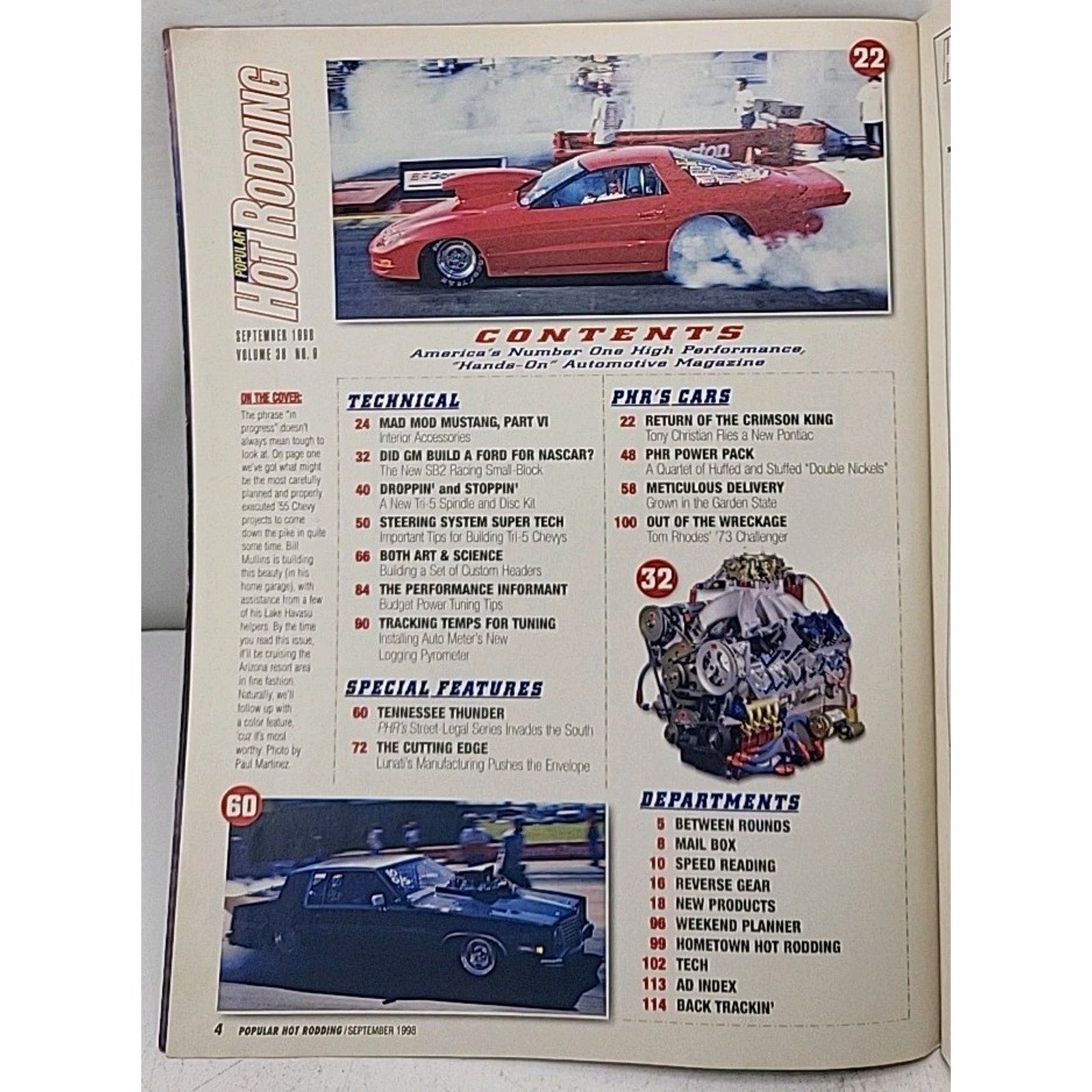 Popular Hot Rodding Magazine - September 1998 - Volume 38 No. 9