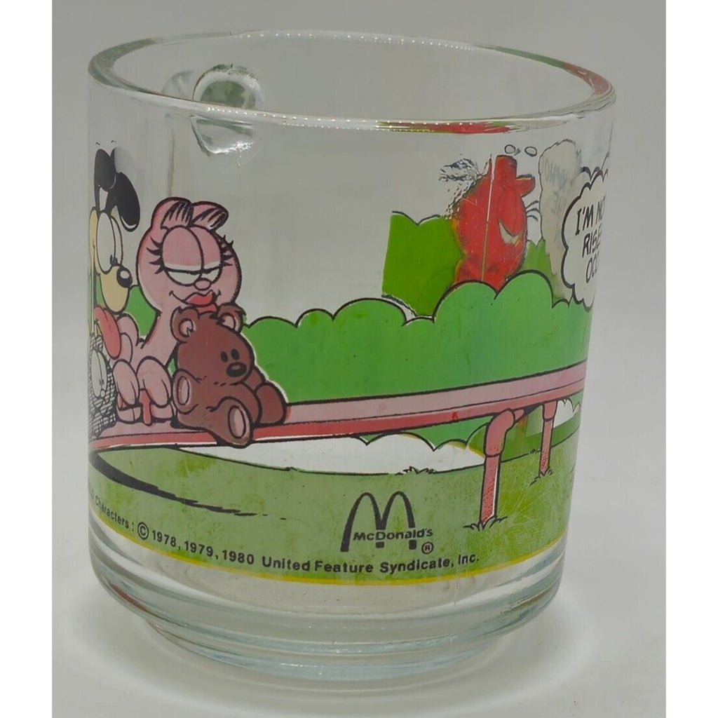 Garfield Mug - Mcdonald's Glass Mug 1980