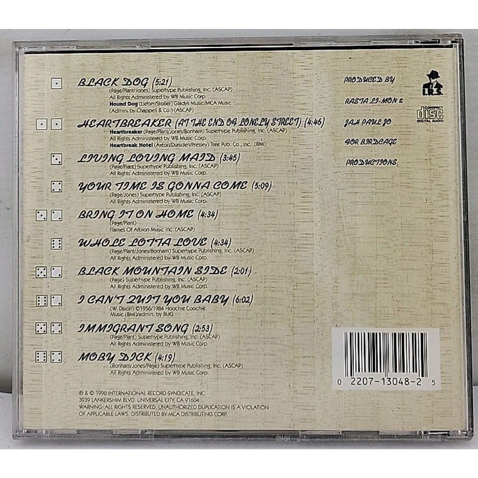 Un-Led-Ed by Dread Zeppelin (CD, 1990)