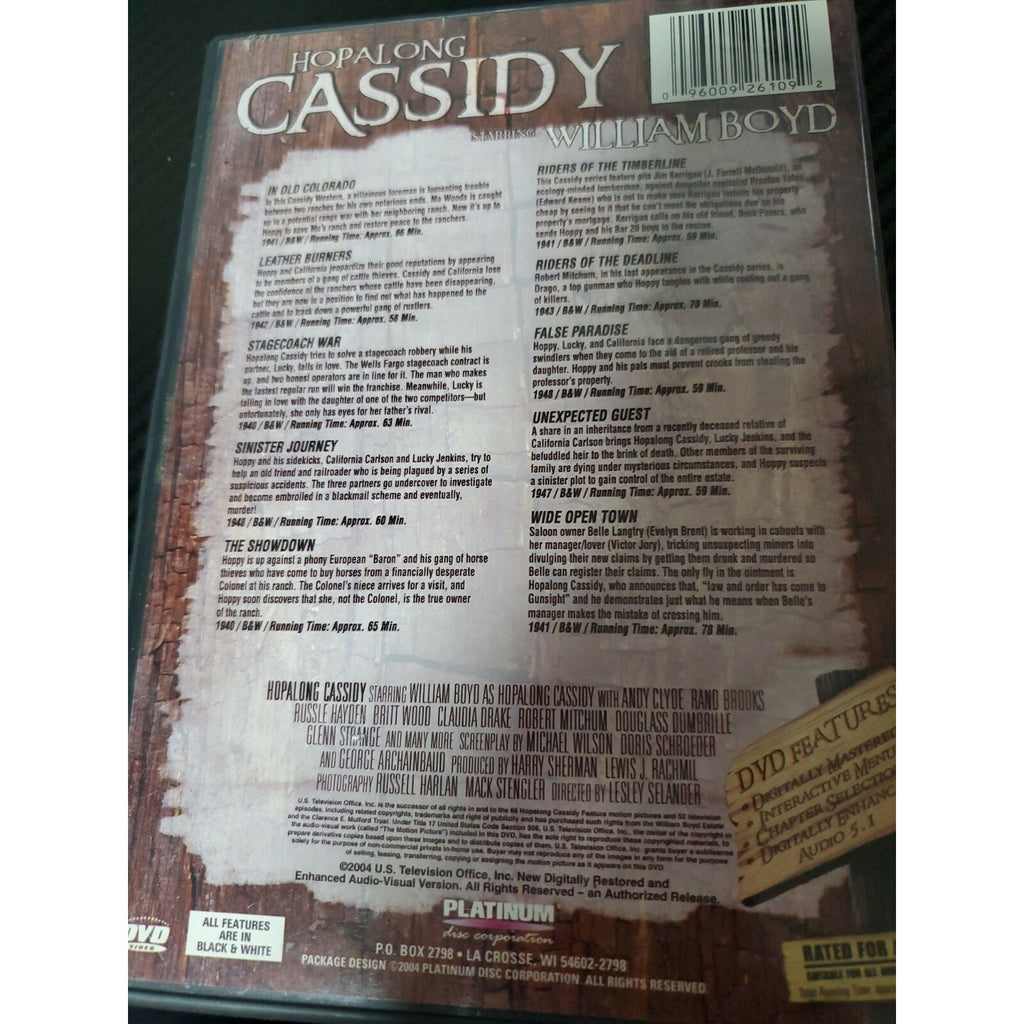Hopalong Cassidy 10 Western Feature Film Westerns