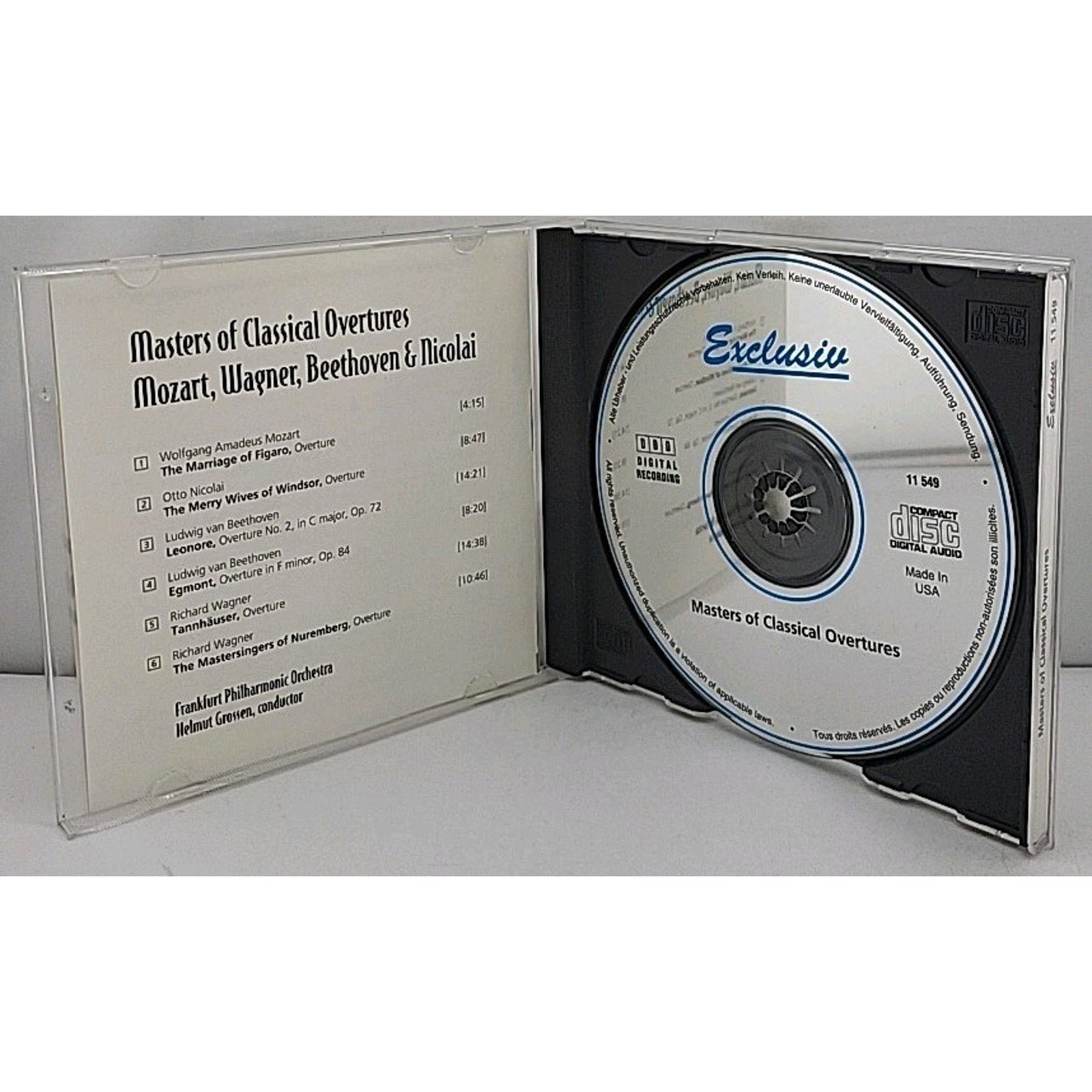 Masters of Classical Overtures by Various (CD, 1998)