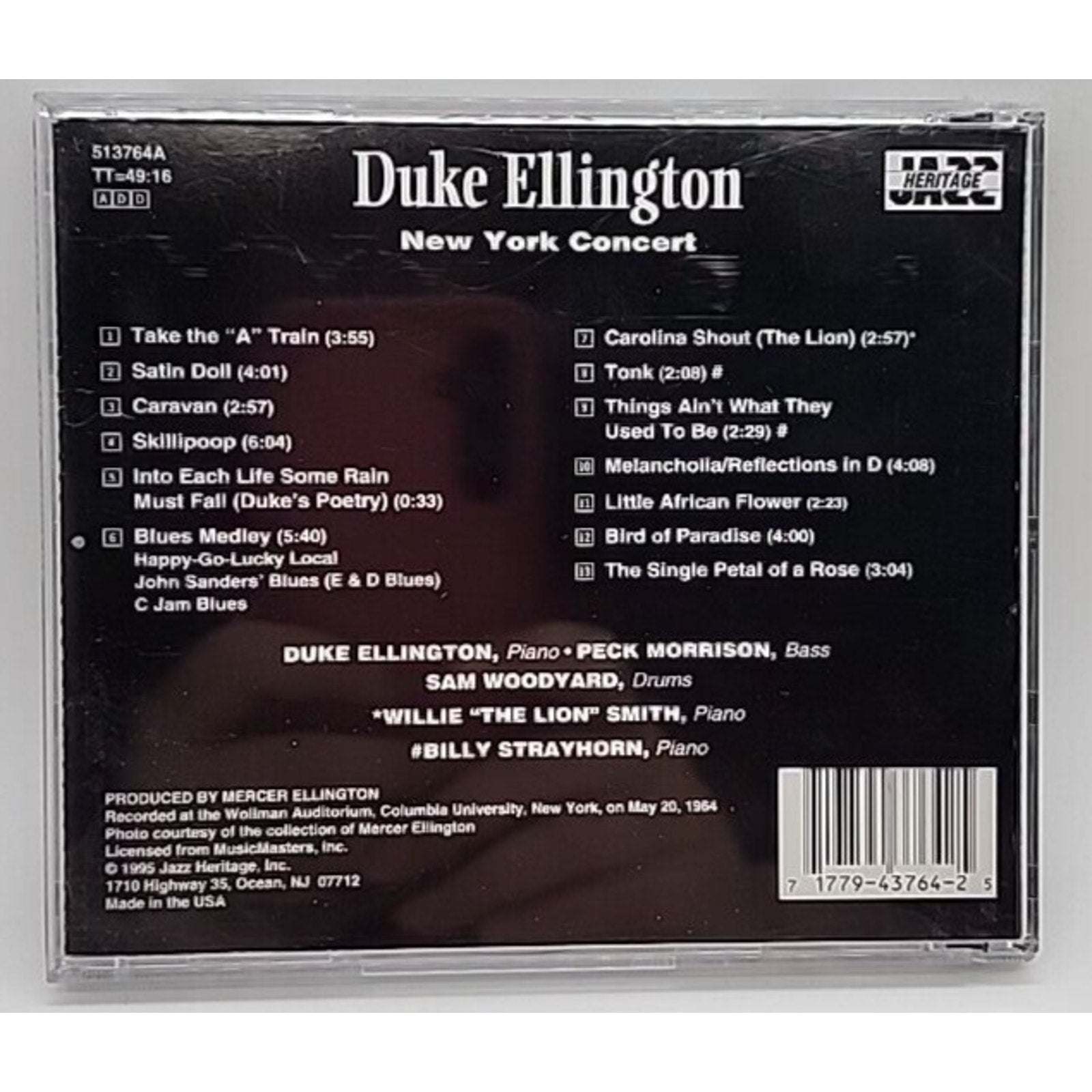 Duke Ellington - New York Concert (CD, 1995)