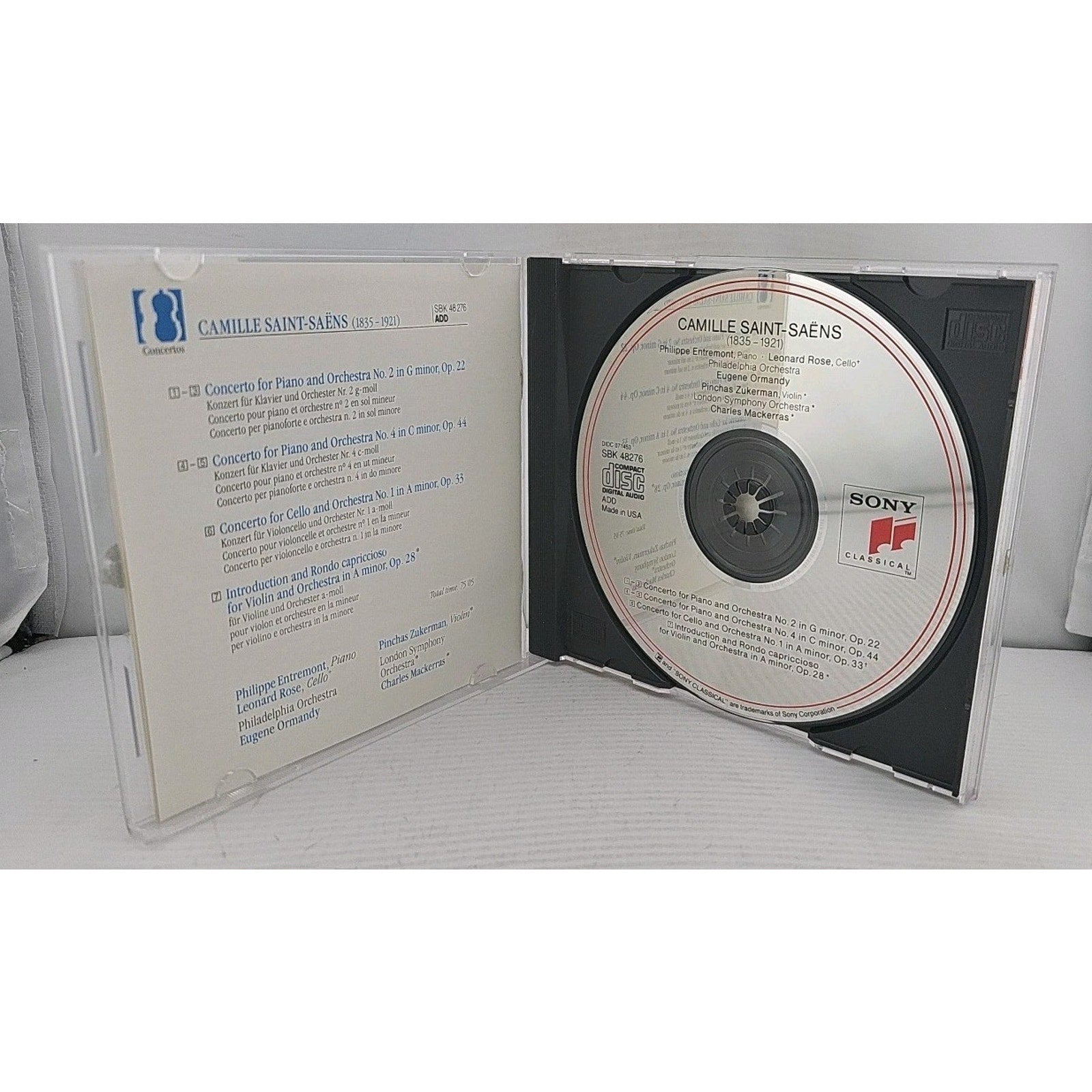 Piano Concerti 2 & 4 by Philippe Entremont (CD, 1992)