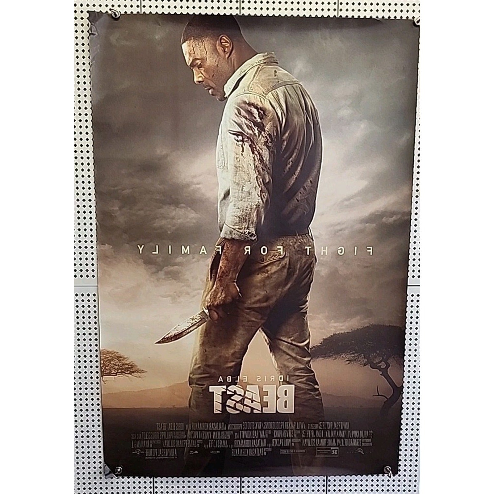 Beast - 2022 - Original 27X40 Final Movie Poster - Idris Elba, Sharlto Copley