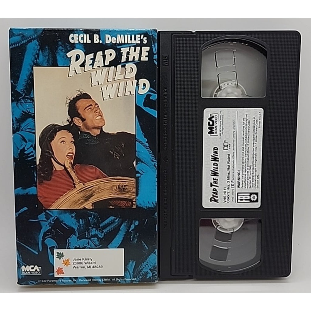 Cecil B. DeMille's Reap The Wild Wind (VHS)