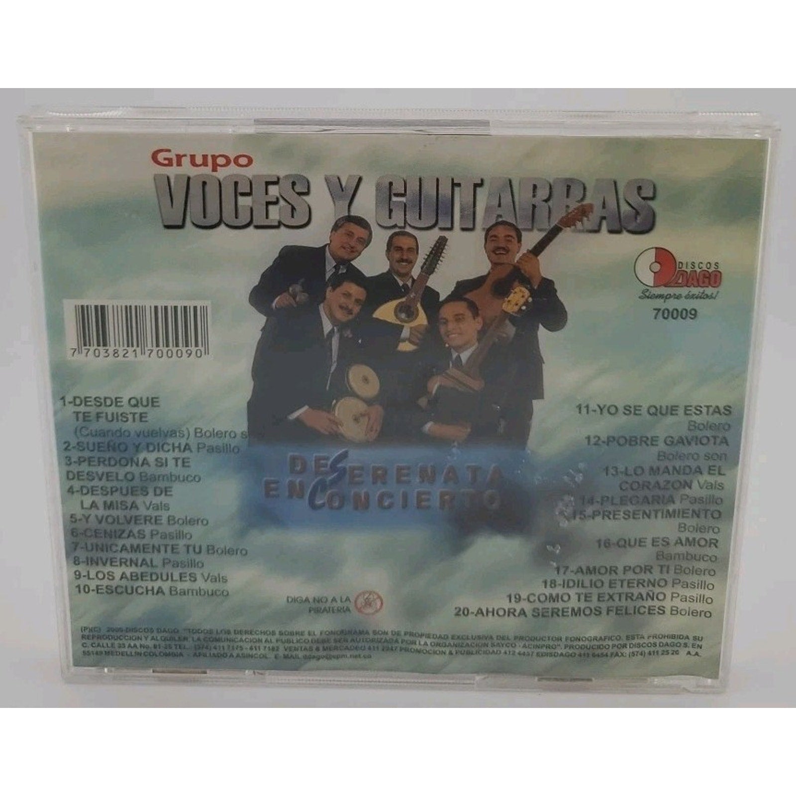 Grupo Voces Y Guitarras De Serenata En Concierto (CD, 2016)