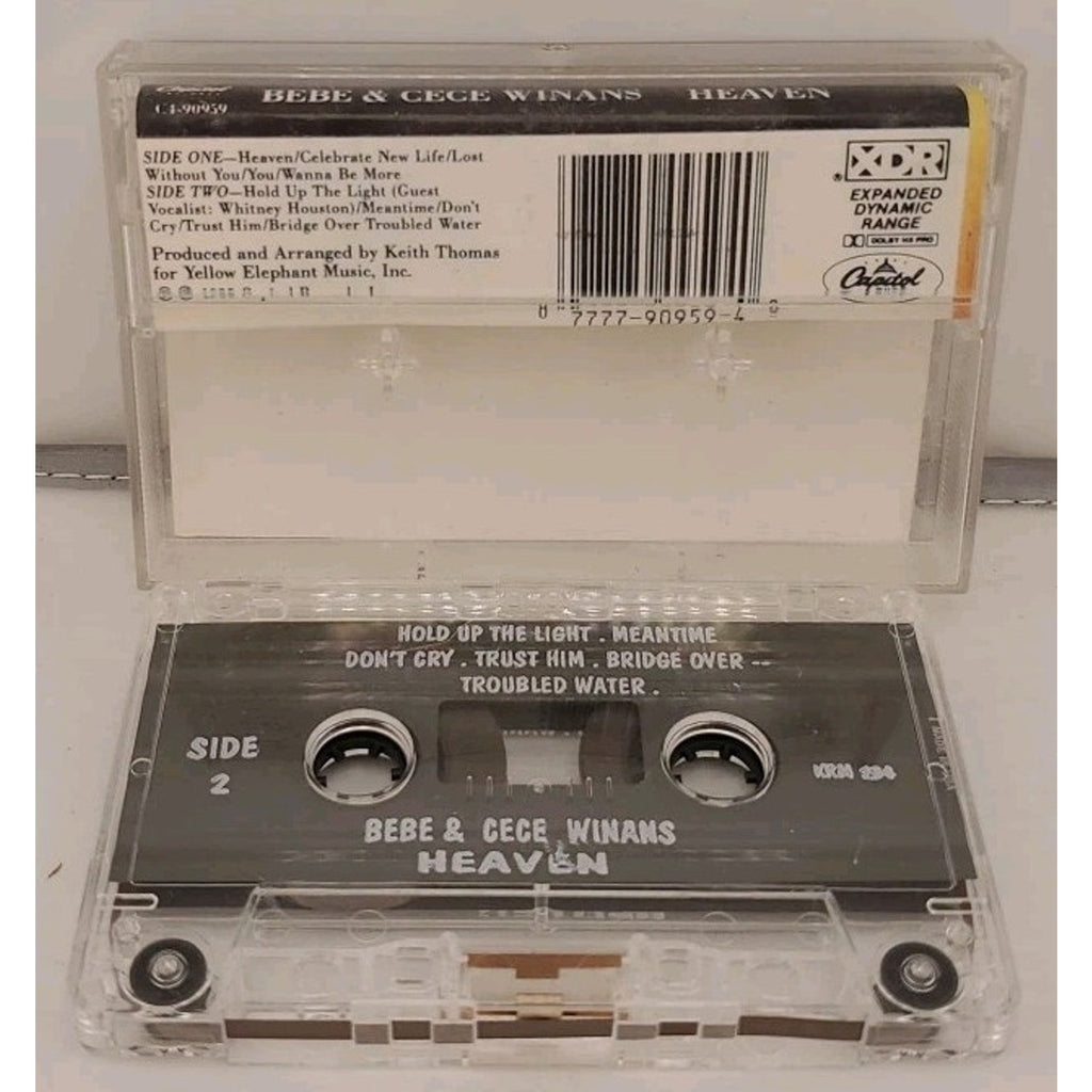 Heaven by BeBe & CeCe Winans (Cassette, Dec-1988, Capitol/EMI Records)
