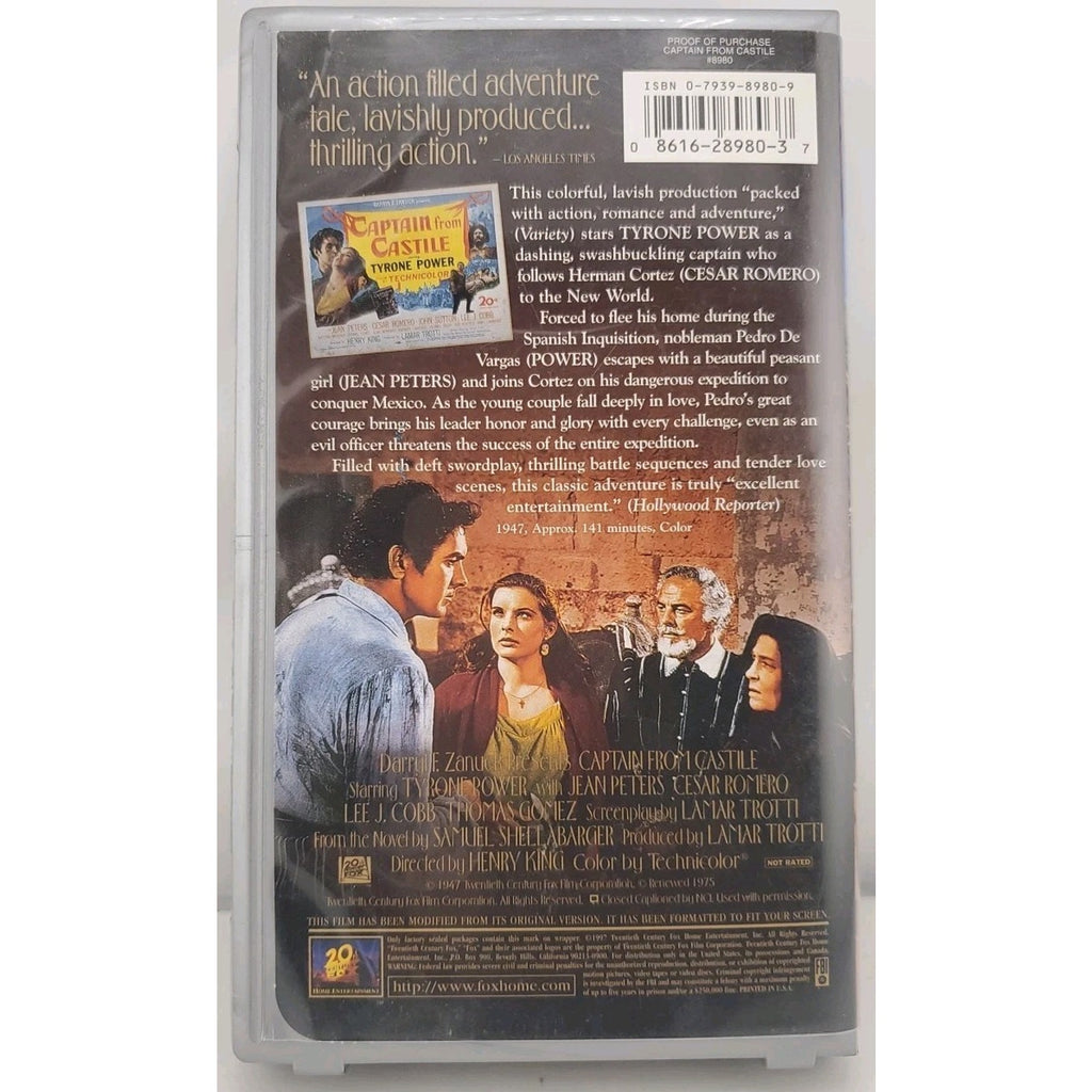 Captain from Castille (VHS)