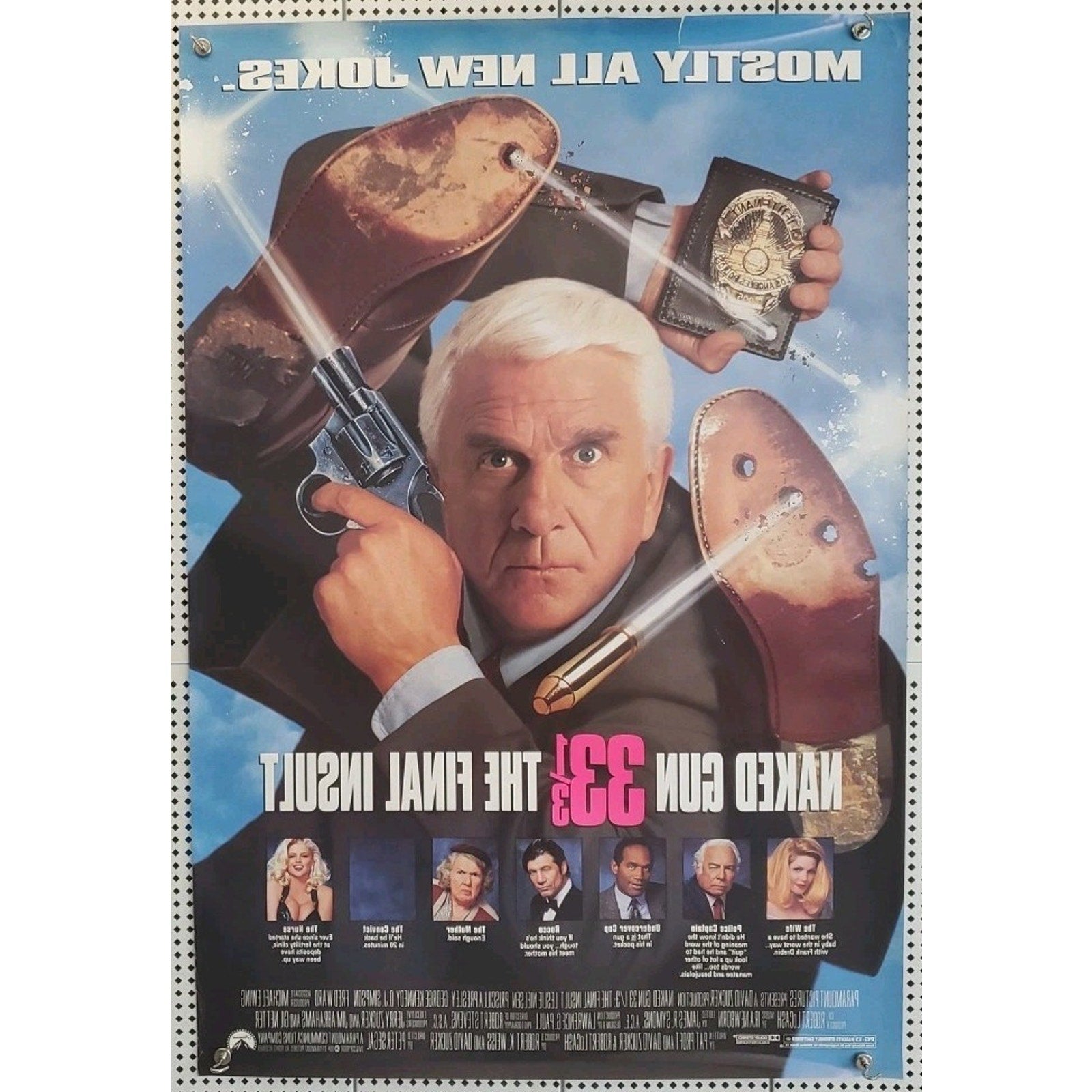 Naked Gun 33 1/3 "The Final Insult" Rolled Original 1994 Movie Poster All Star