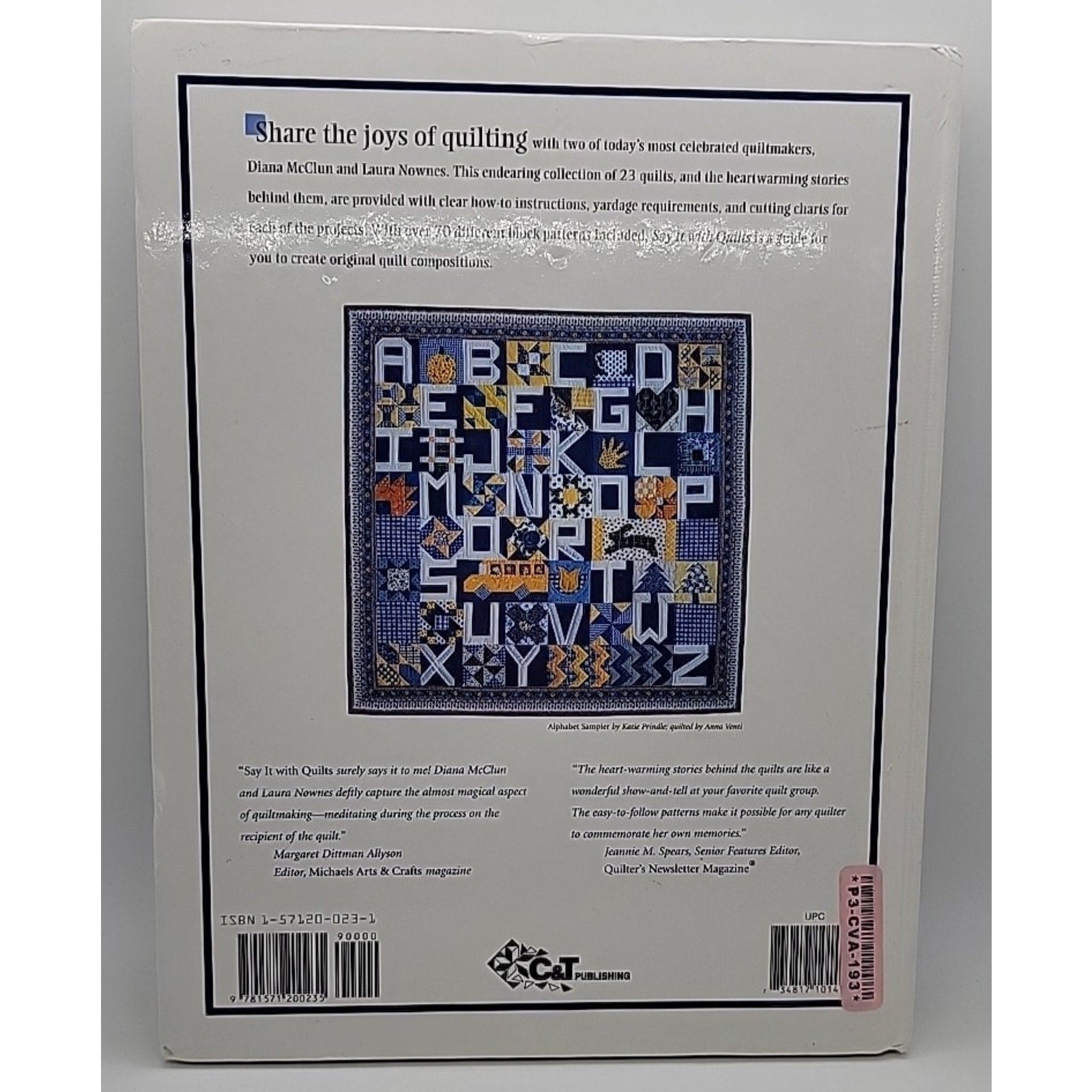 Say It with Quilts by Laura Nownes and Diana McClun (2011, Hardcover)