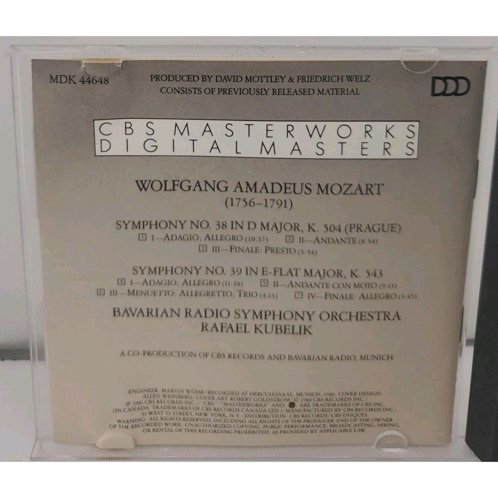 Mozart: Symphonies No.38&39 (Last 6 Symphonies, Vol 2) Music CD