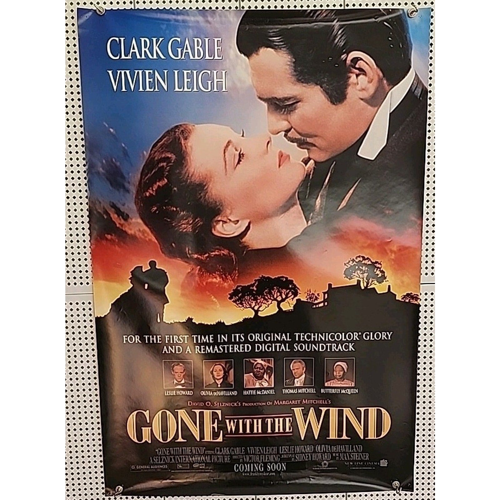 Gone With The Wind - Original 1998 Re-Release Movie Poster 27x40 DS