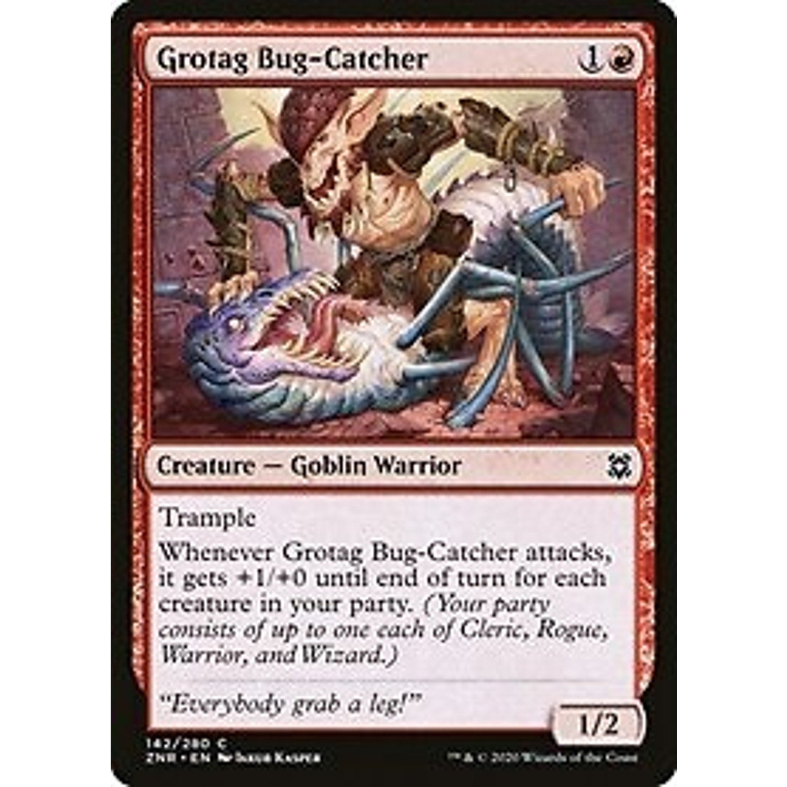 Grotag Bug-Catcher (142) Zendikar Rising Mtg x4 4x ZNR Magic