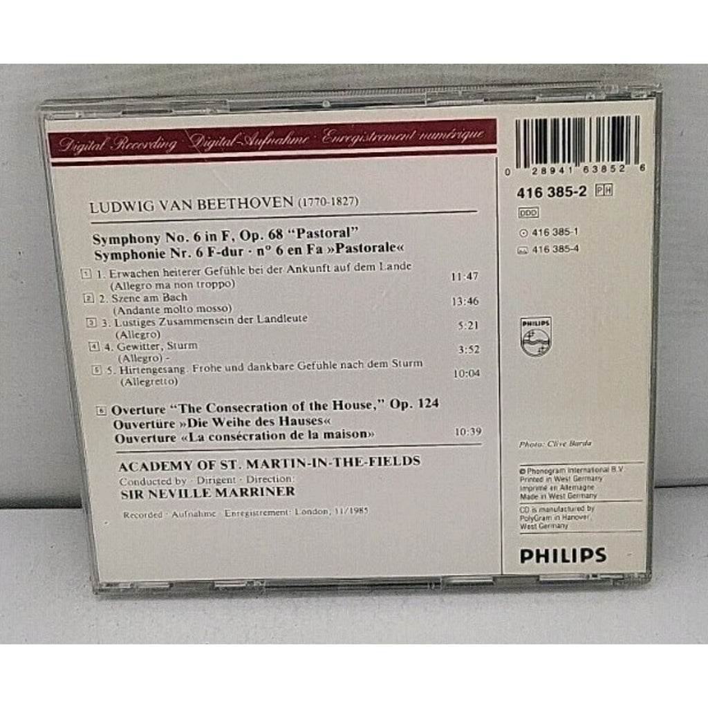 Beethoven: Symphony No 6, Etc; by Marriner, Sir Neville; Academy of St (CD)