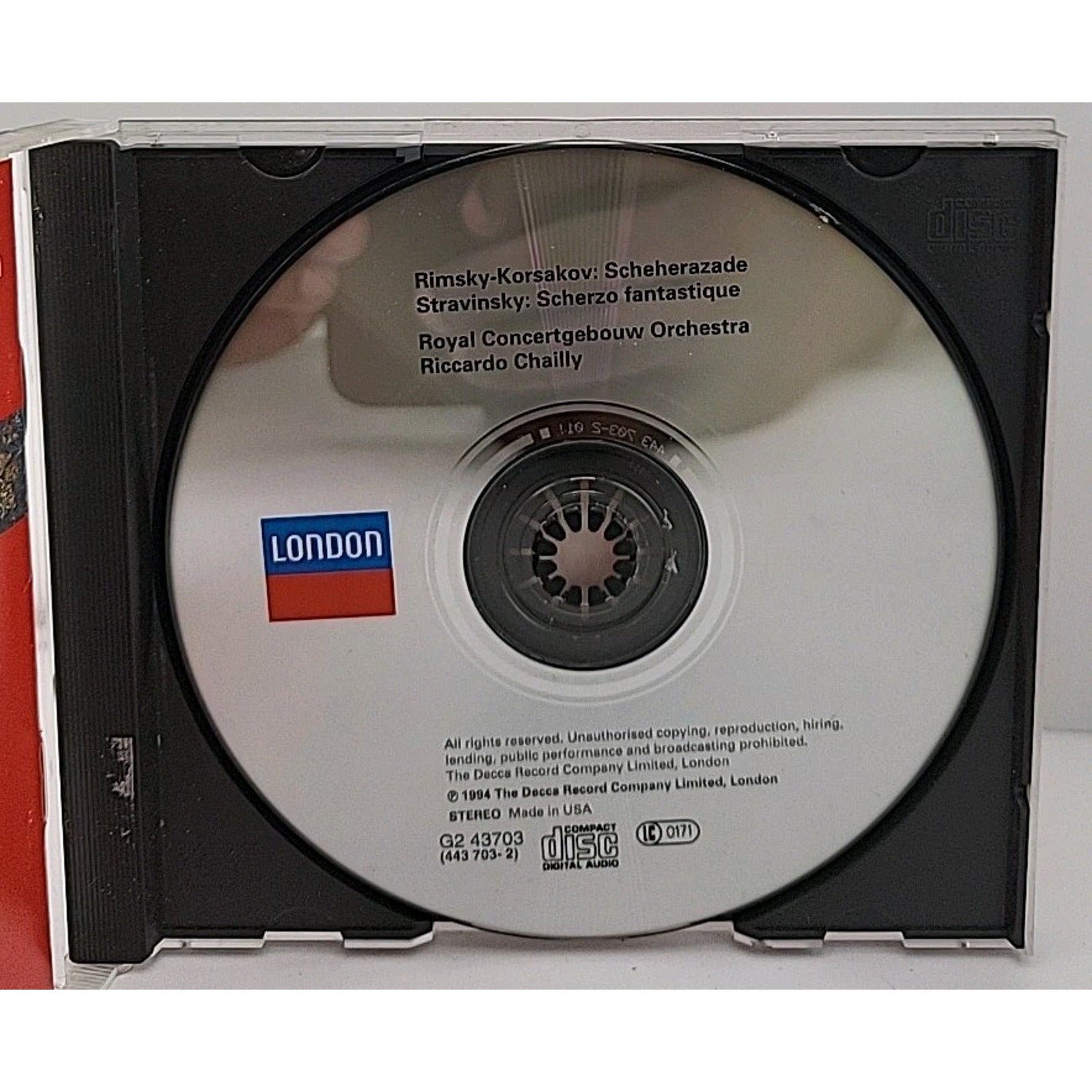 Rimsky-Korsakov Scheherazade CD Royal Concertgebouw Orchestra Riccardo Chailly