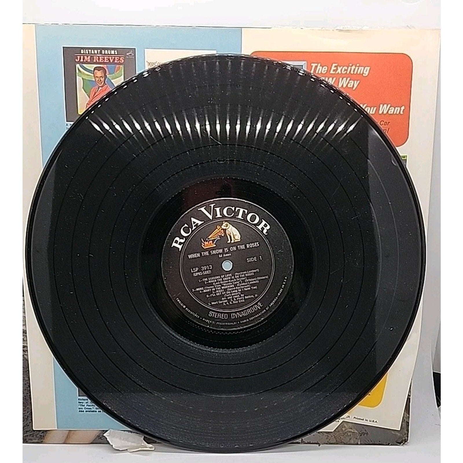 Ed Ames- When The Snow Is On The Roses, 1967 LSP-3913 LPM 3913 Vinyl 12''