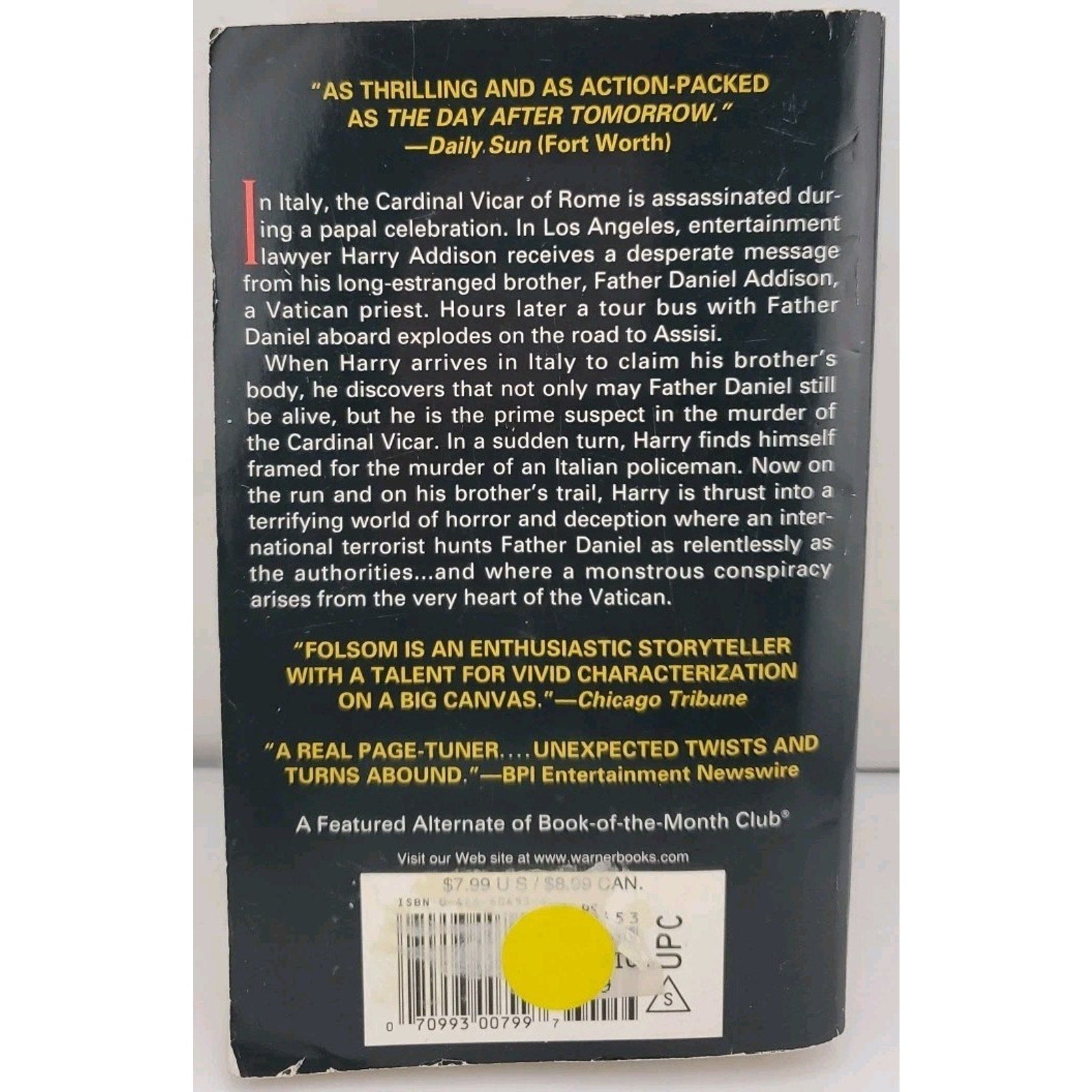 Day of Confession by Allan Folsom (1999, Mass Market)