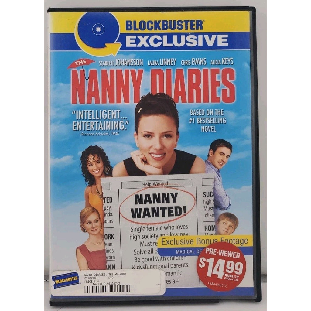 The Nanny Diaries DVD Blockbuster Exclusive