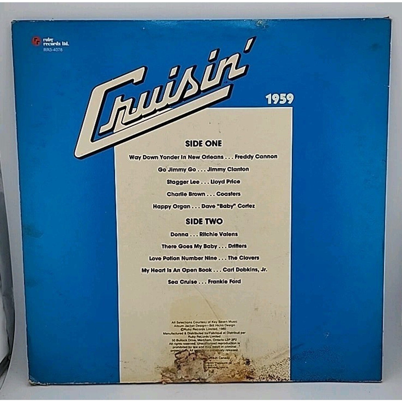 Various Artist "Crusin' 1959" - Vinyl LP 1980 Ruby RR3-4078