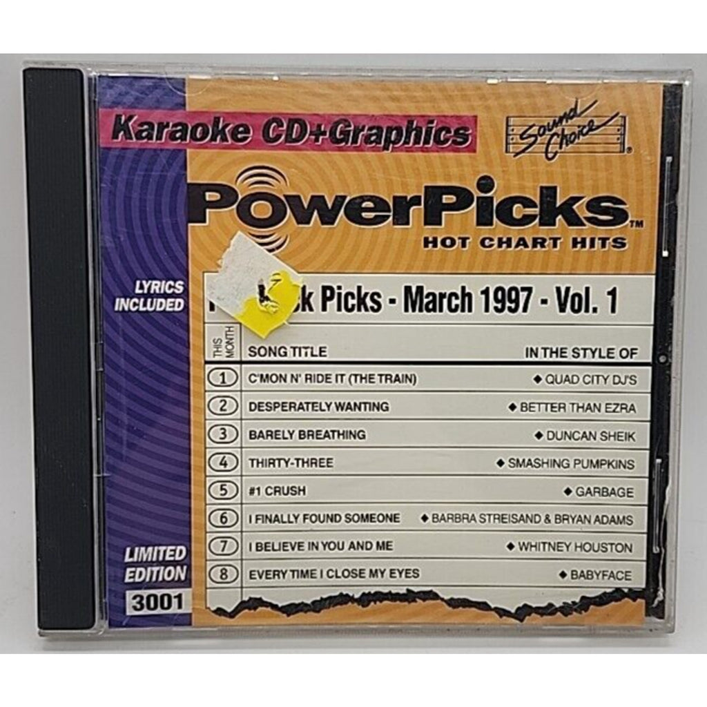 Karaoke Cd Powerpicks March 1997 Vol 1