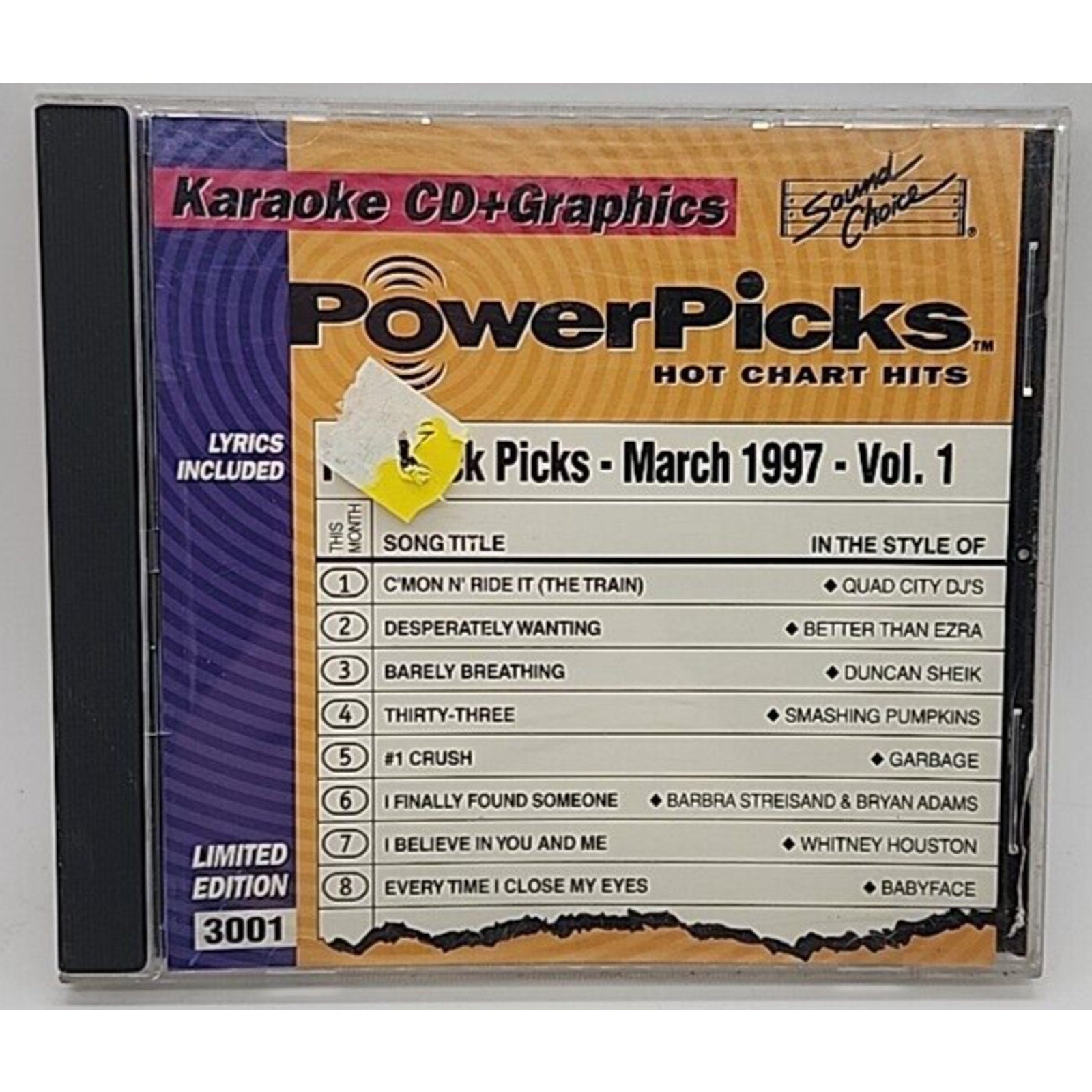 Karaoke Cd Powerpicks March 1997 Vol 1