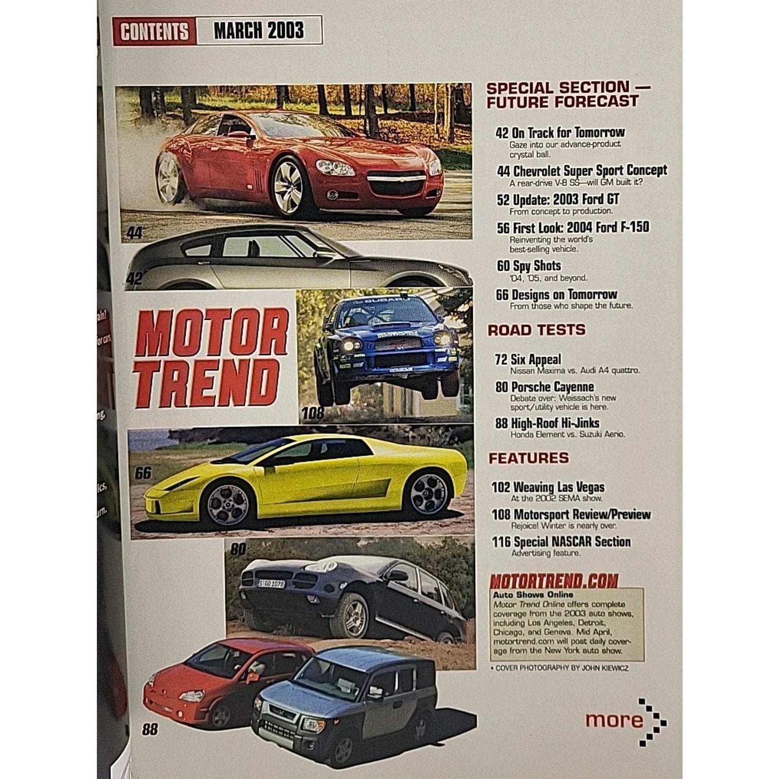 Motor Trend Magazine March 2003