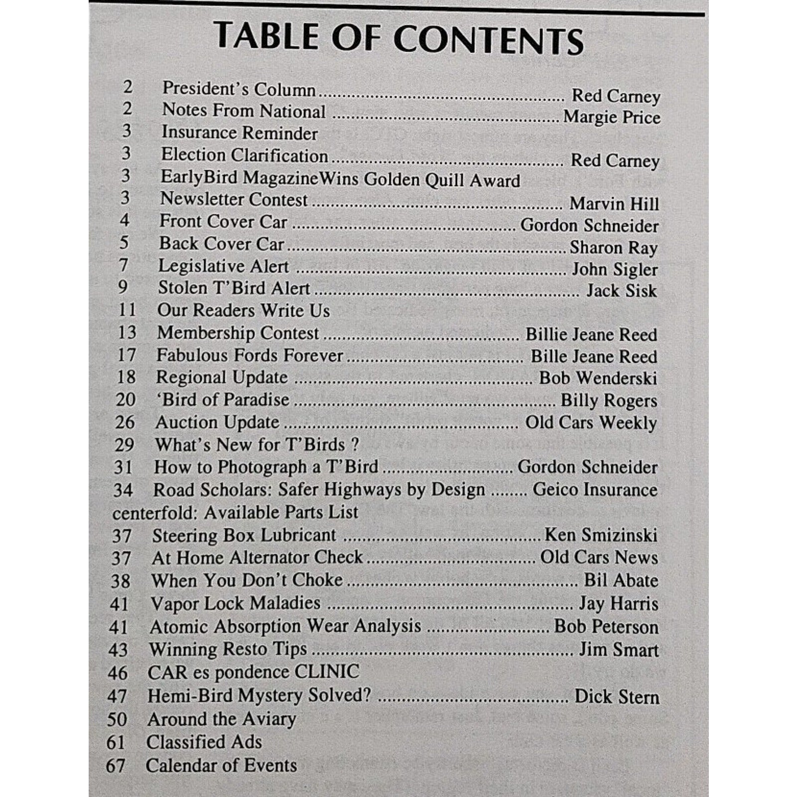 Early Bird Magazine May-June 1995