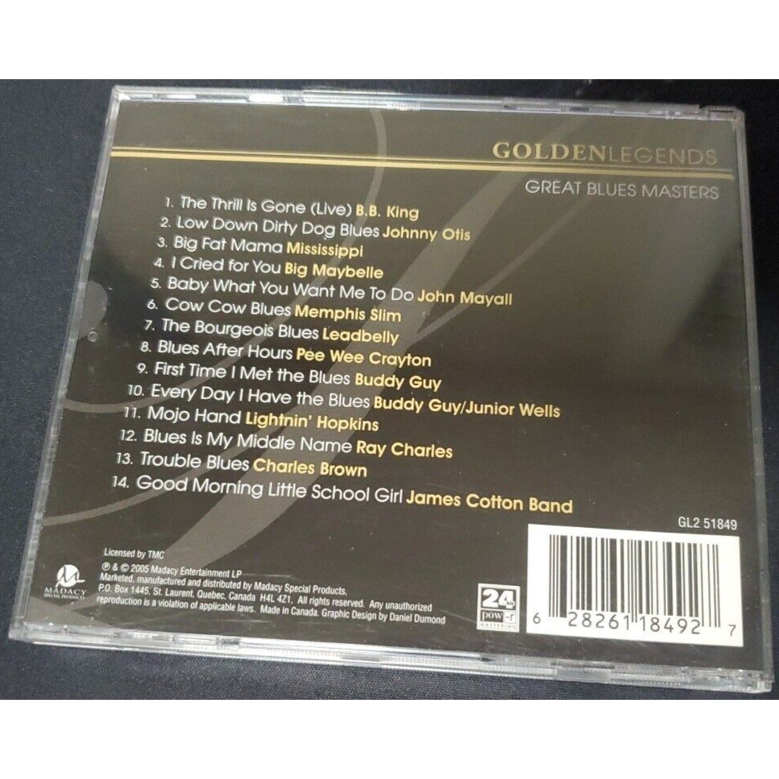 Golden Legends: Great Blues Masters by Various Artists (CD)