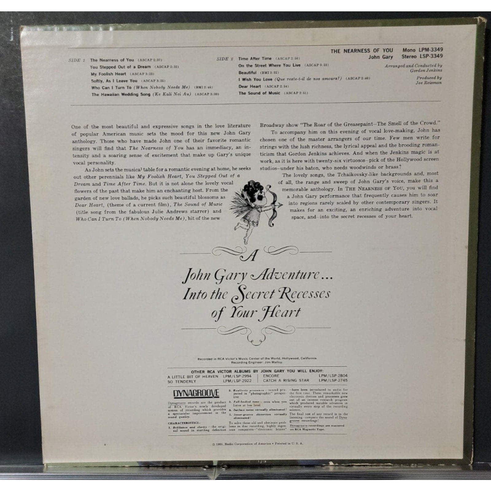 John Gary ‎– The Nearness Of You (Vinyl)