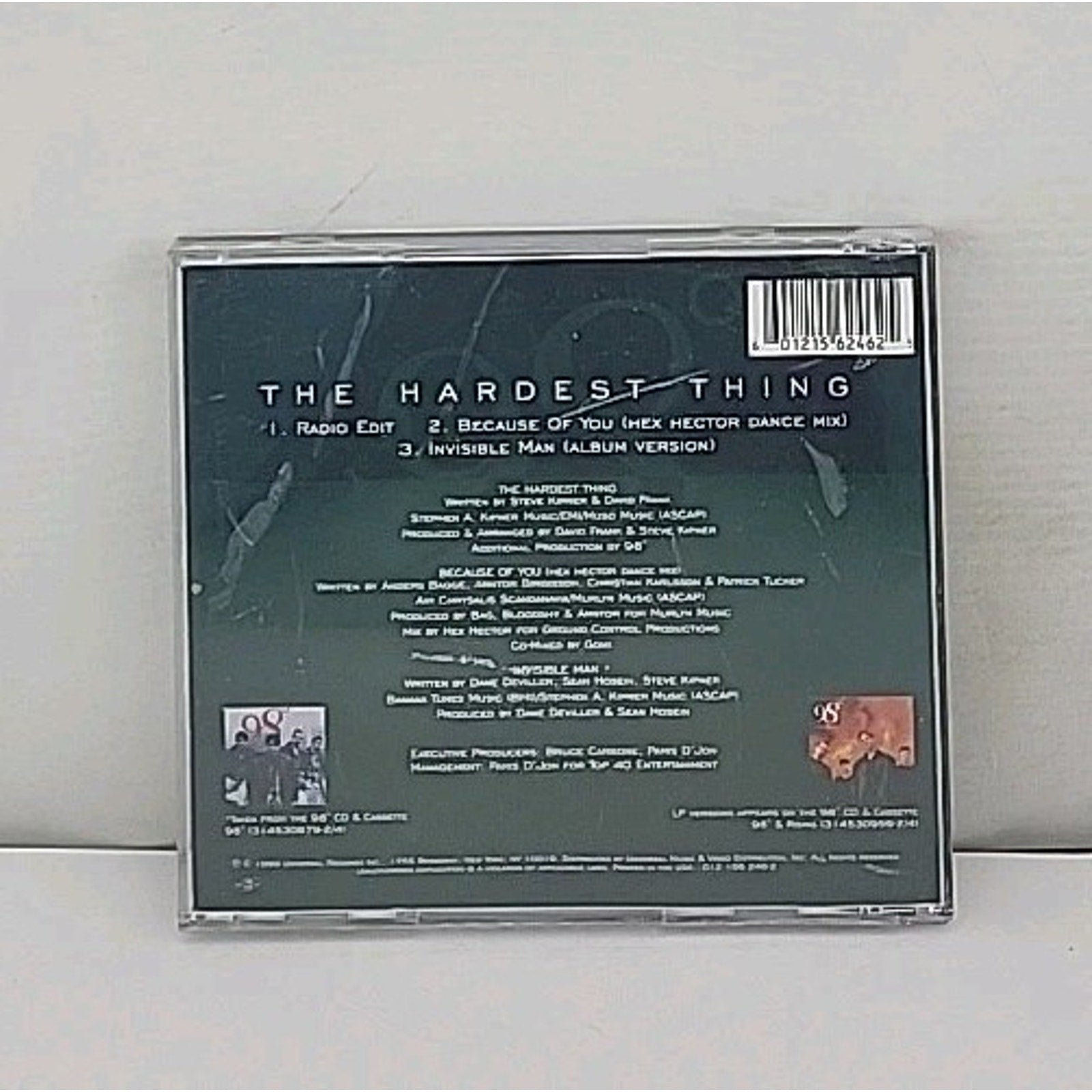 Hardest Thing [Germany CD Single] [Single] by 98° (CD, Jun-1999, Universal...