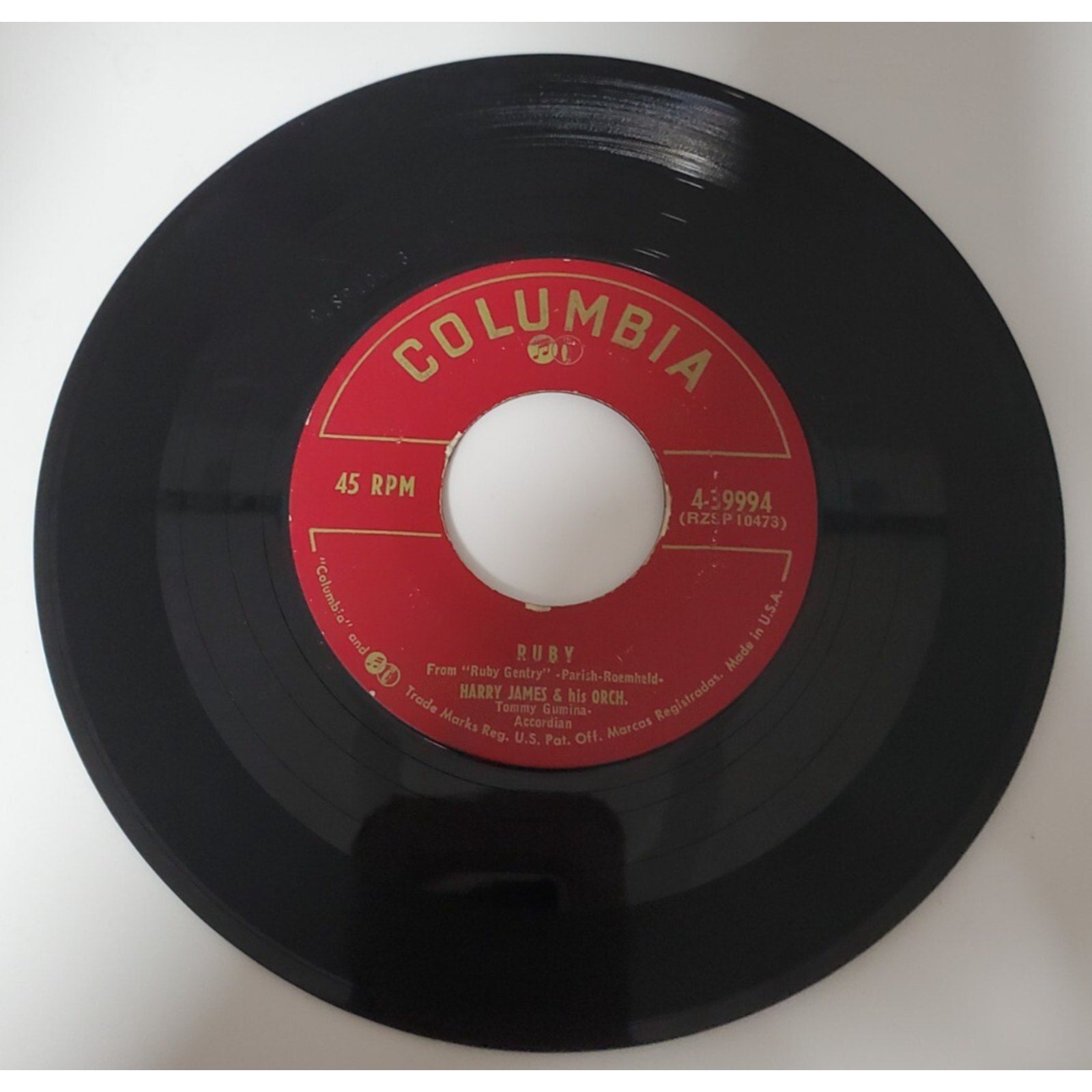 Harry James & His Orch. - Palladium Party - 45RPM Record - Singles