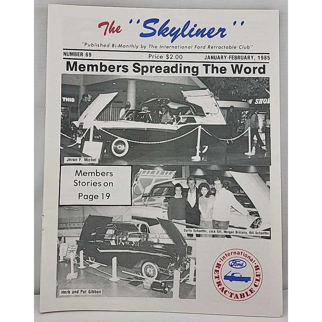The Skyliner Newsletter - International Retractable Club - January-February 1985