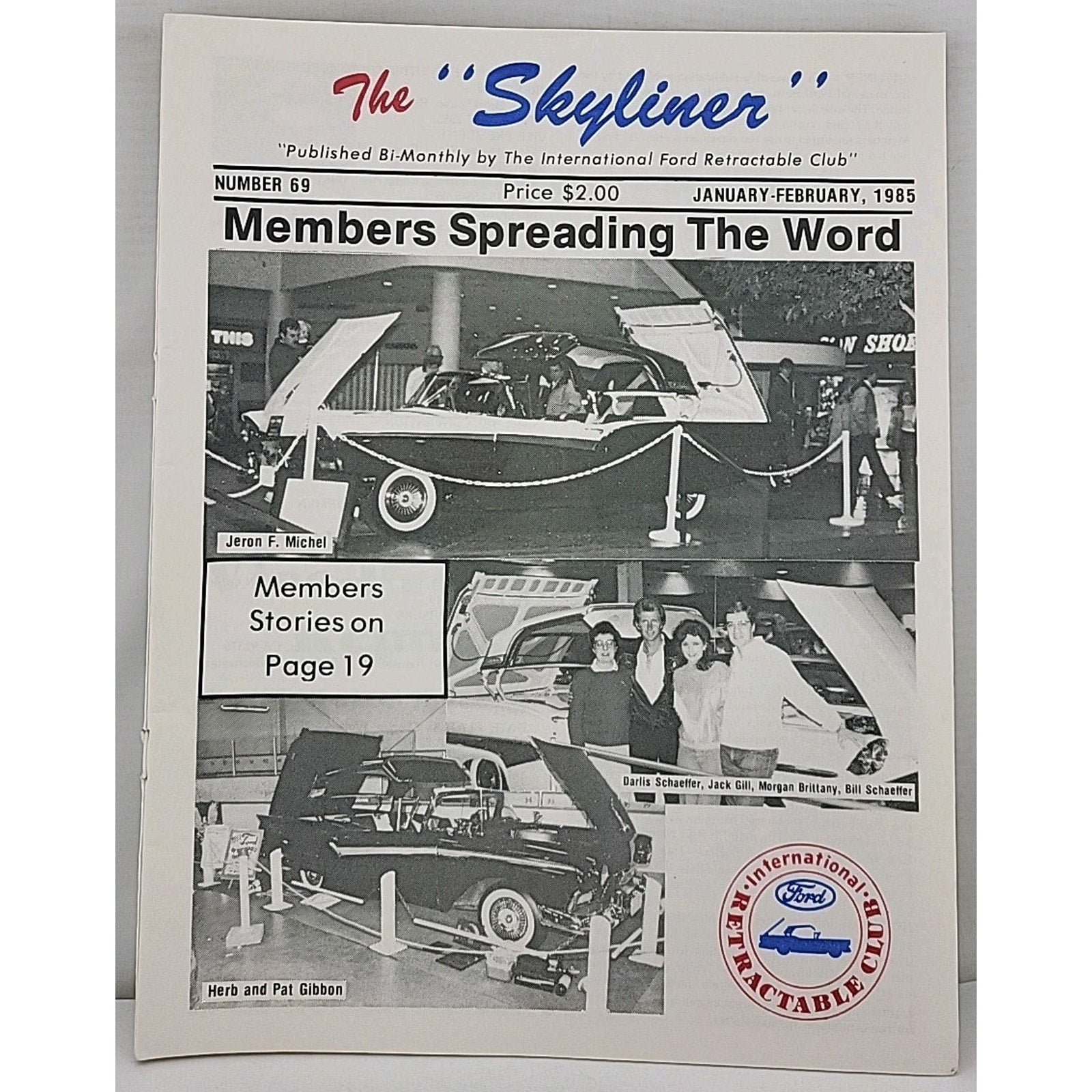 The Skyliner Newsletter - International Retractable Club - January-February 1985