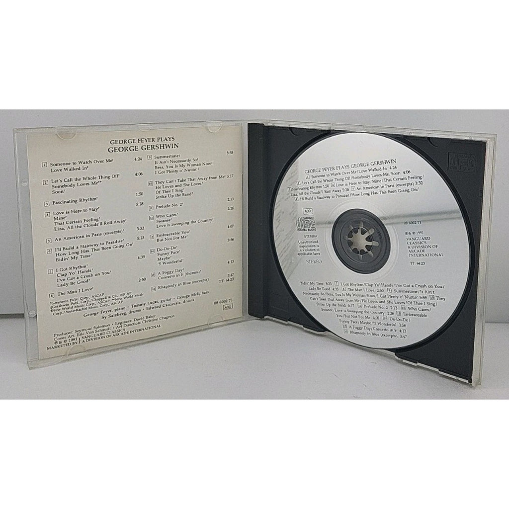 George Feyer Plays George Gershwin by George Feyer (CD, 1991, Vanguard)