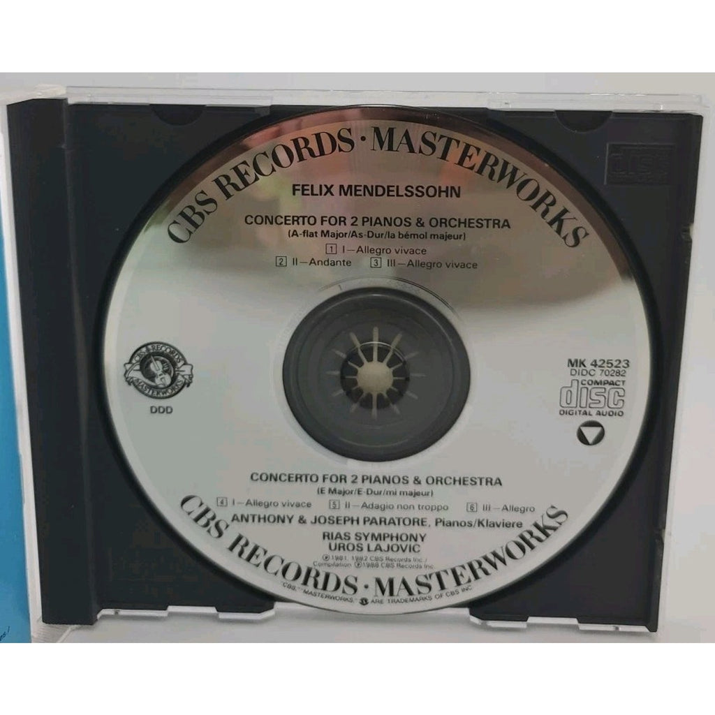 Menelssohn Paratore - Mendelssohn: 2 Concertos For 2 Pianos & Orchestra - CD