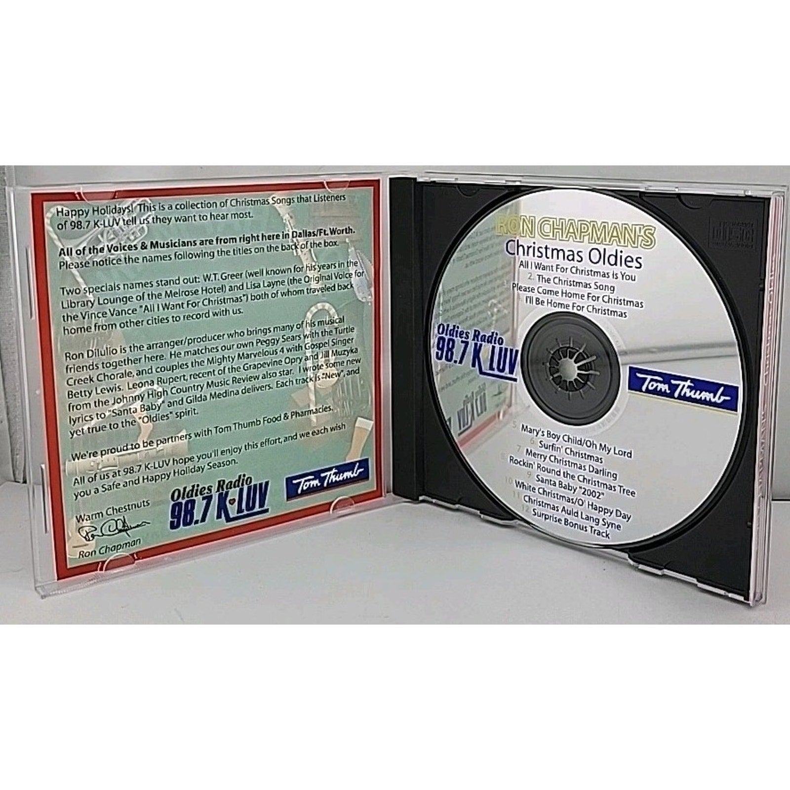 Ron Chapman’s Christmas Oldies CD – Oldies Radio 98.7 KLUV Holiday Hits