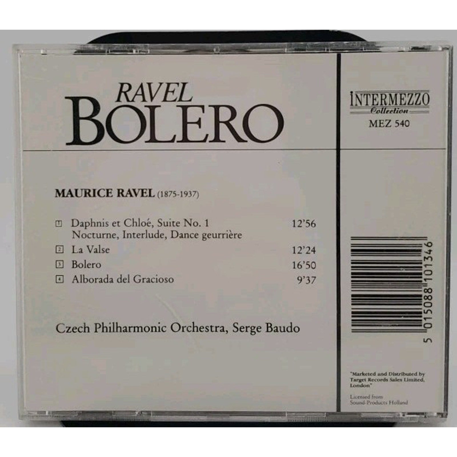 Ravel: Bolero, La Valse, Daphins Et Cloe CD