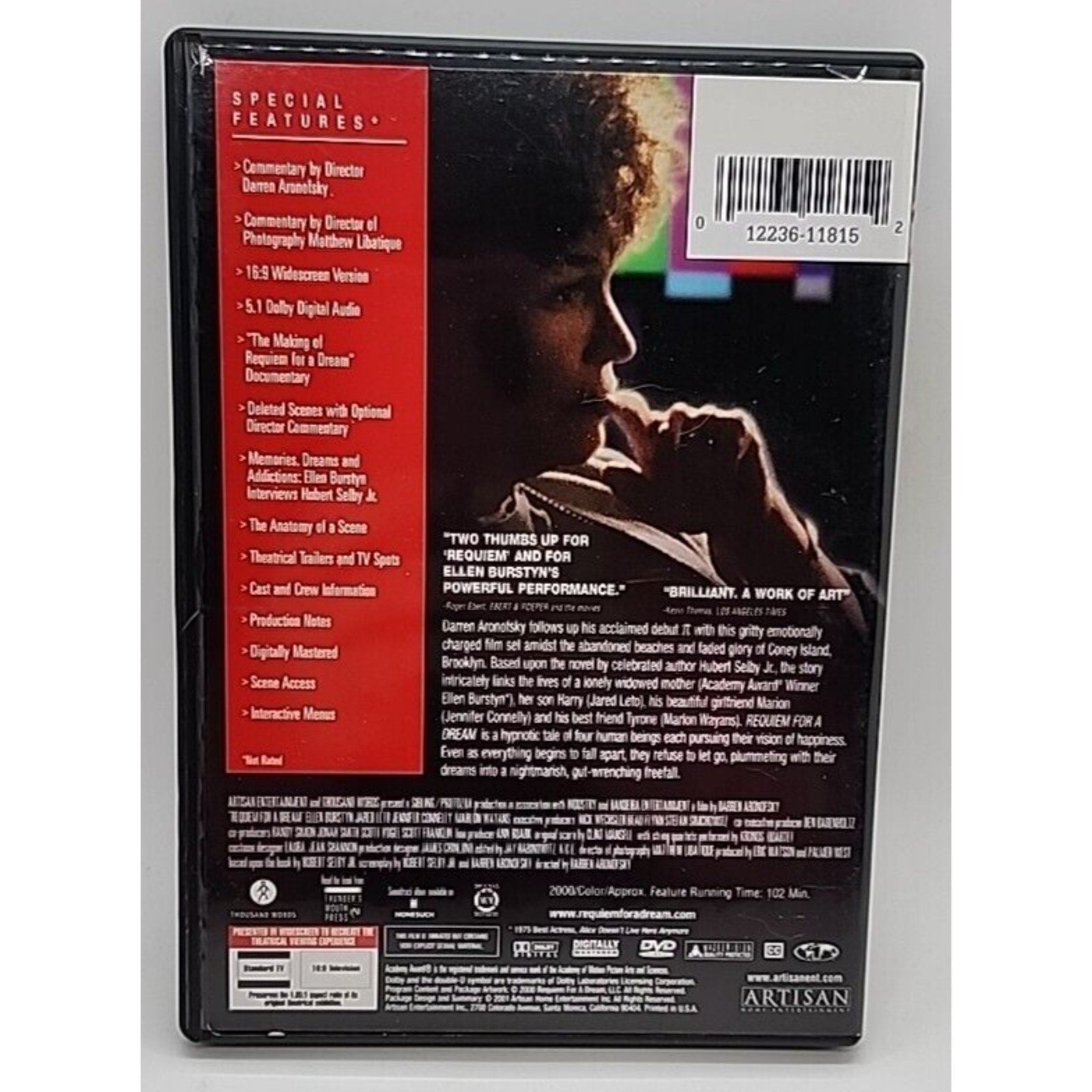 Requiem for a Dream (DVD, 2000) Director's Cut