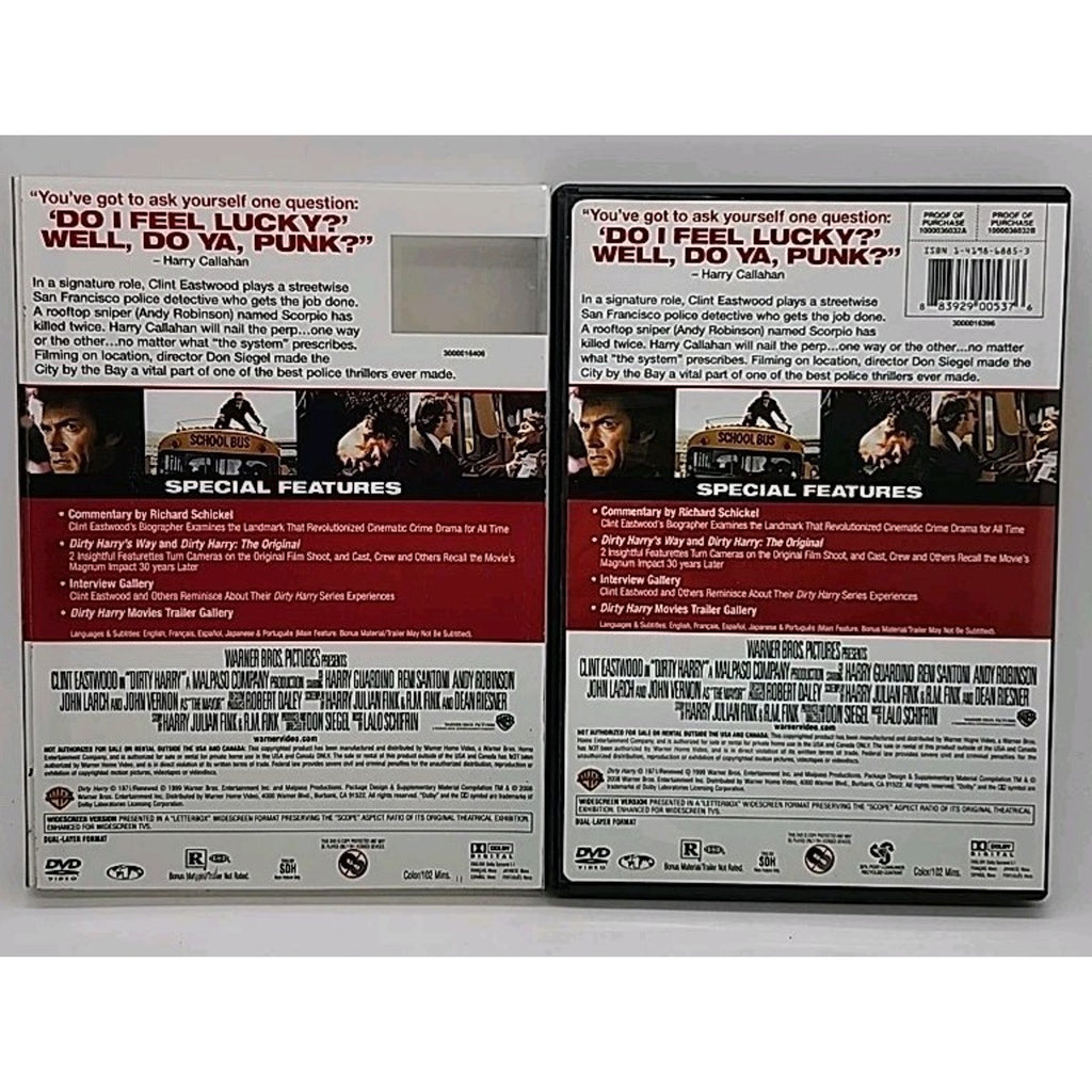 Dirty Harry (DVD, 1971)
