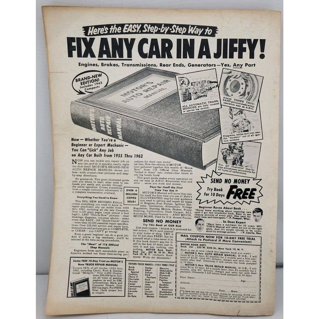 Cars Annual '62 Magazine