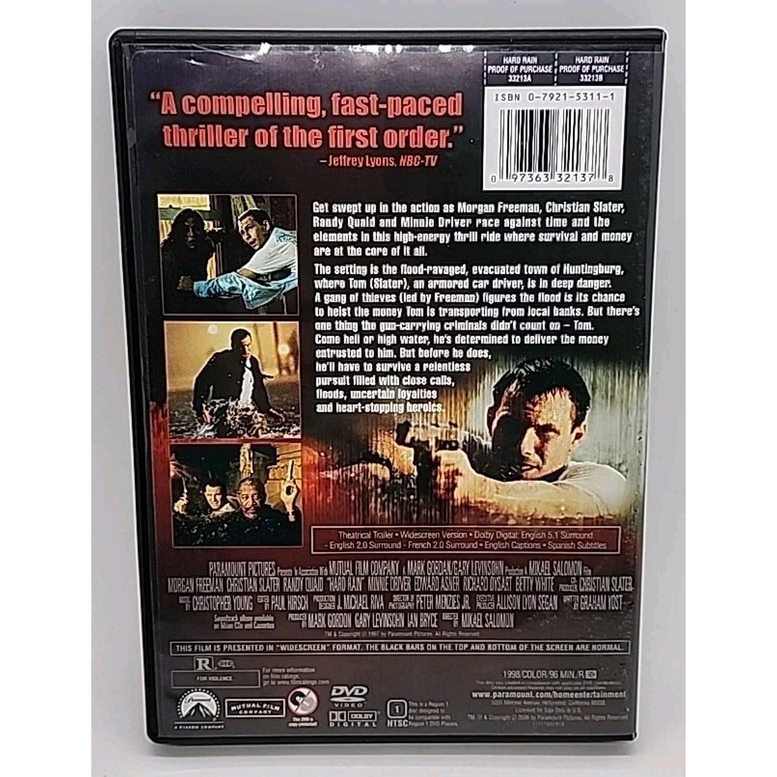 Hard Rain (DVD, 1998)
