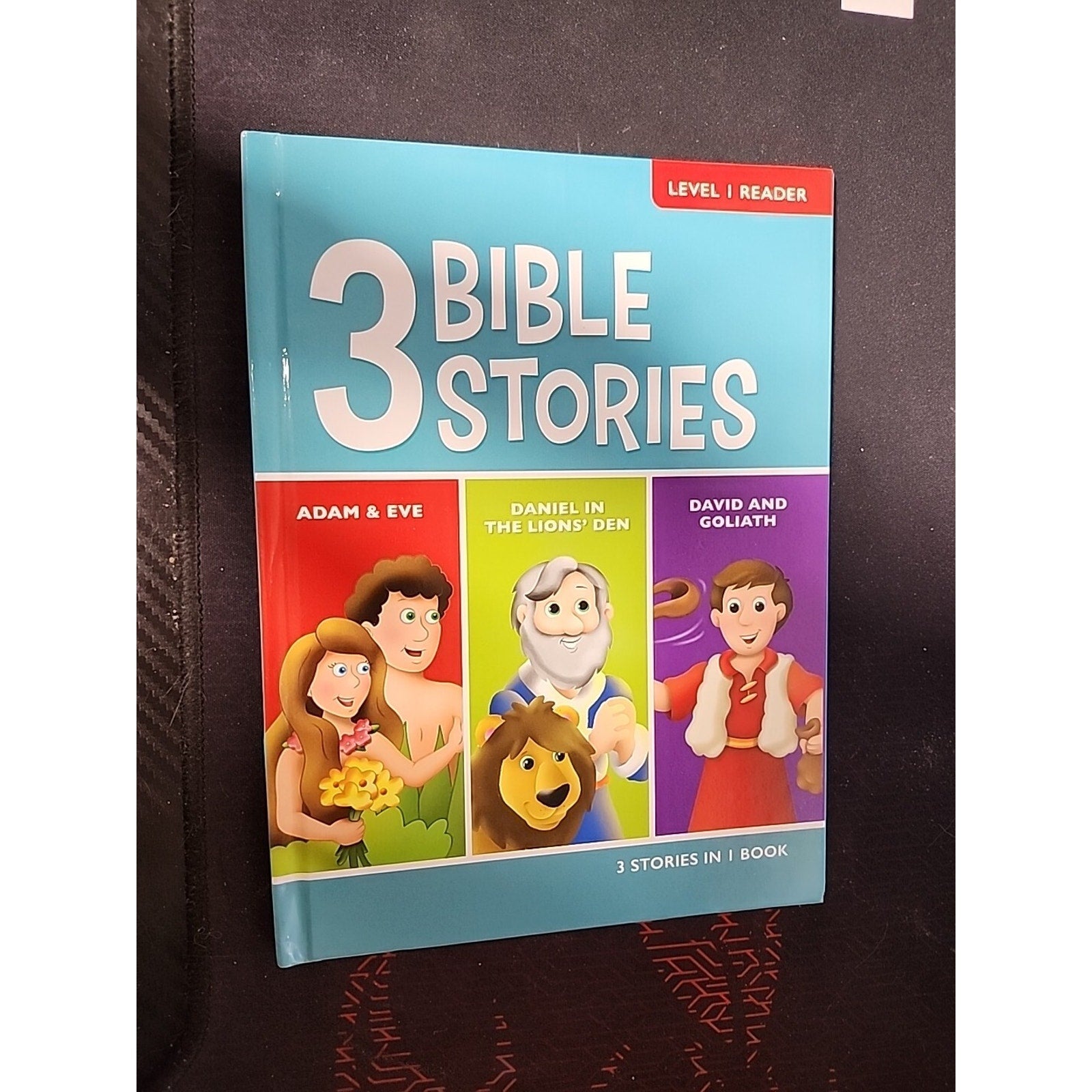 Bible Stories 3 in 1 book Adam Eve Daniel in Lions Den David and Goliath