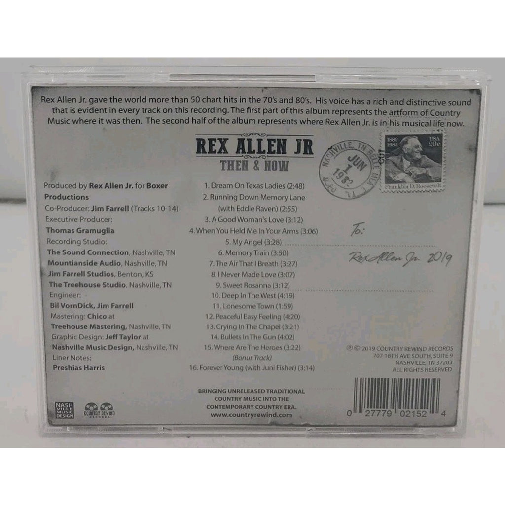 Then & NOW by Allen, Rex Jr (CD, 2019) *Autographed*